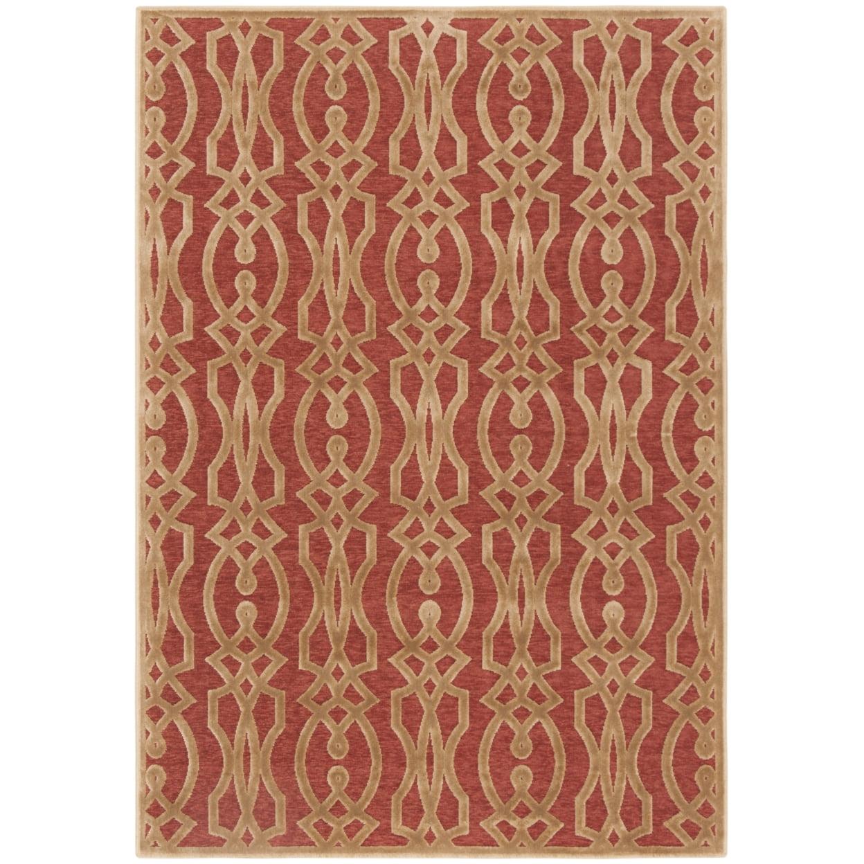 Villa Screen Viscose Geometric Rug