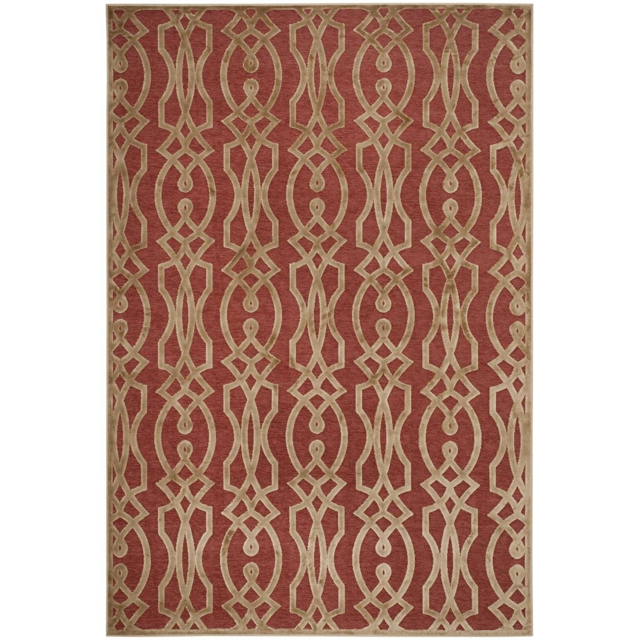 Villa Screen Viscose Geometric Rug