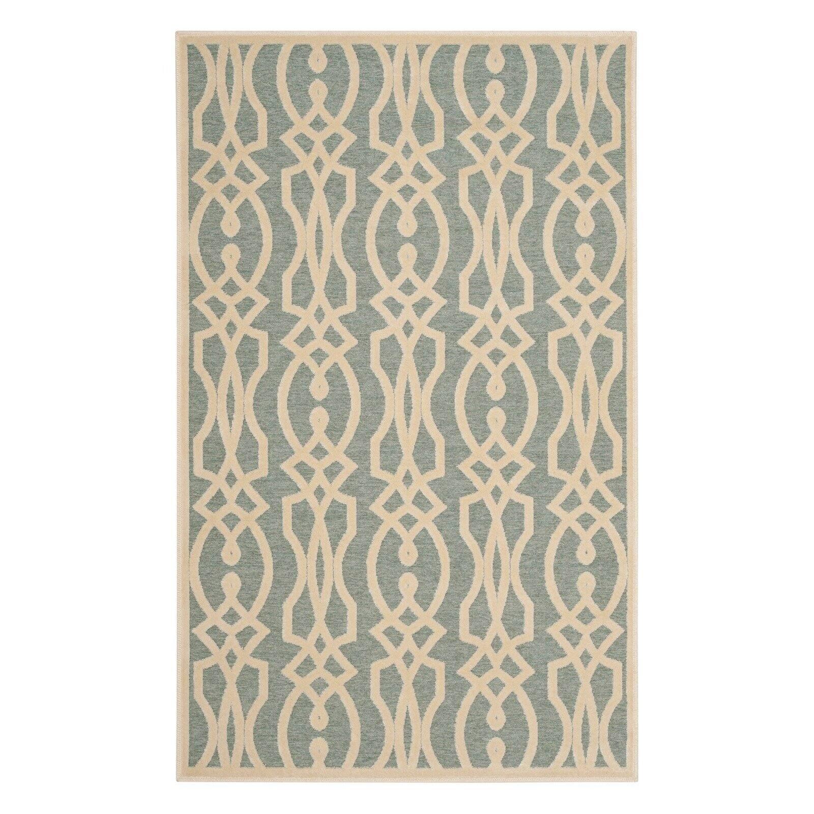 Martha Stewart Villa Screen - MSR4485 - Indoor Power Loomed Runners - Rainwater - 2'7"x4'