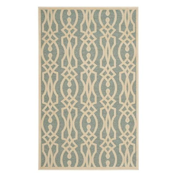 Martha Stewart Villa Screen - MSR4485 - Indoor Power Loomed Runners - Rainwater - 2'7"x4'