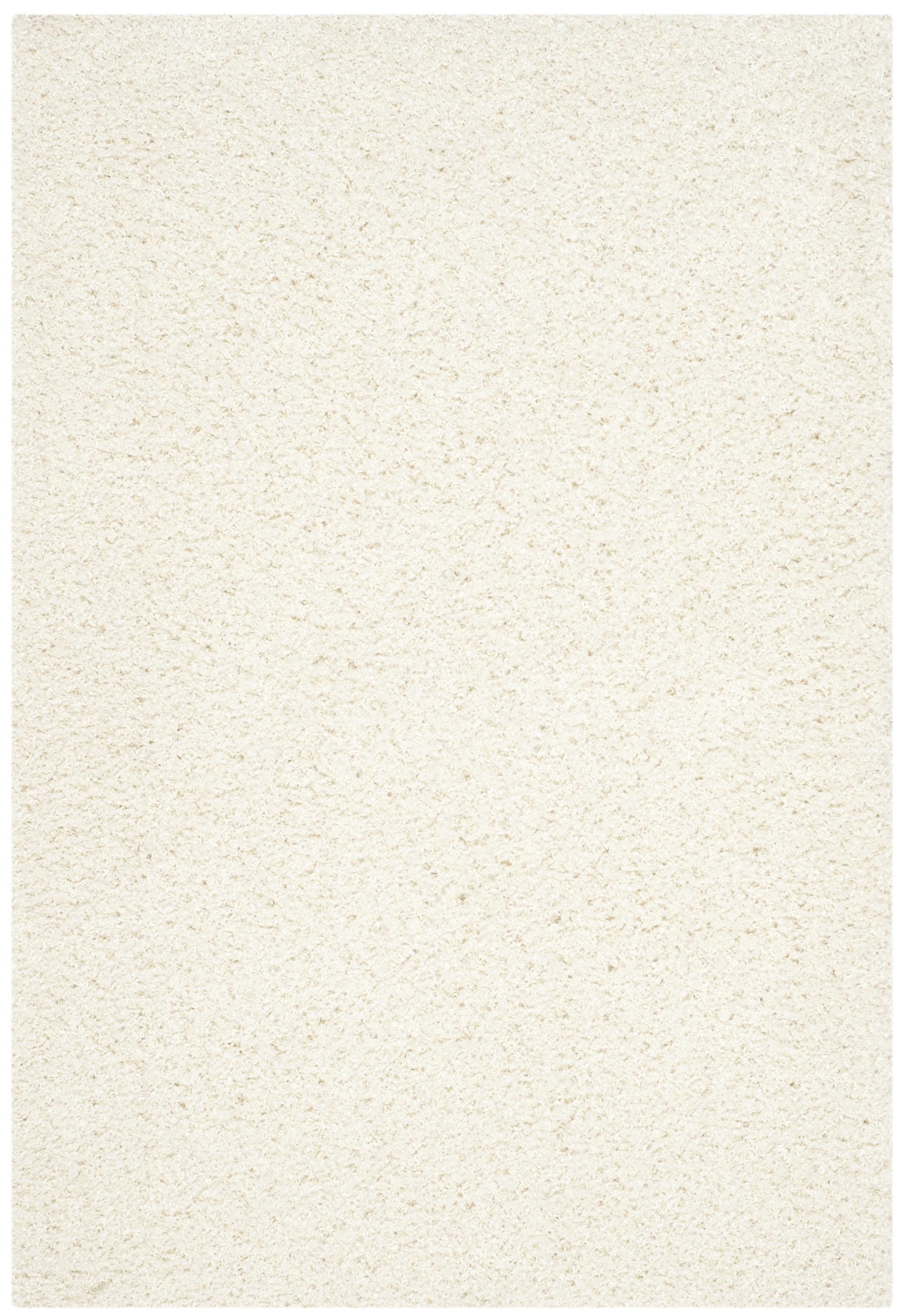 Athens Shag SGA119 Power Loomed Indoor Accent Rug - Off White - 4'x6' - Safavieh