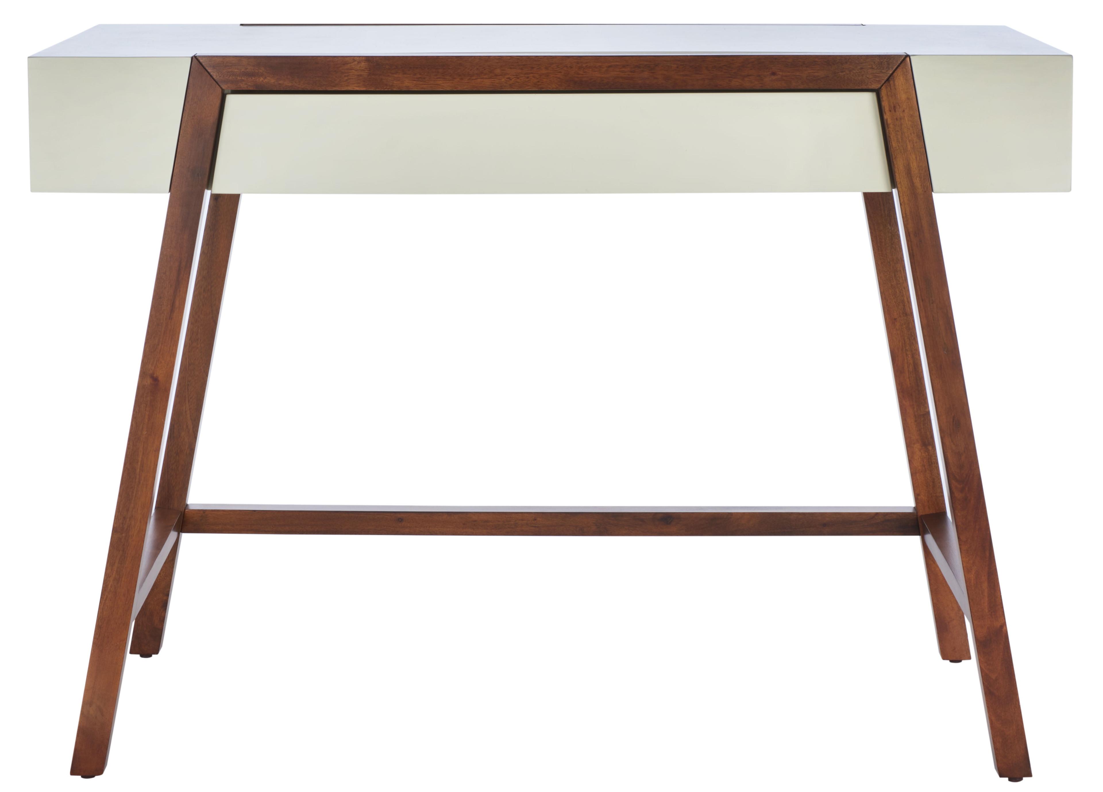 Marwood Desk - White/Brown - Safavieh