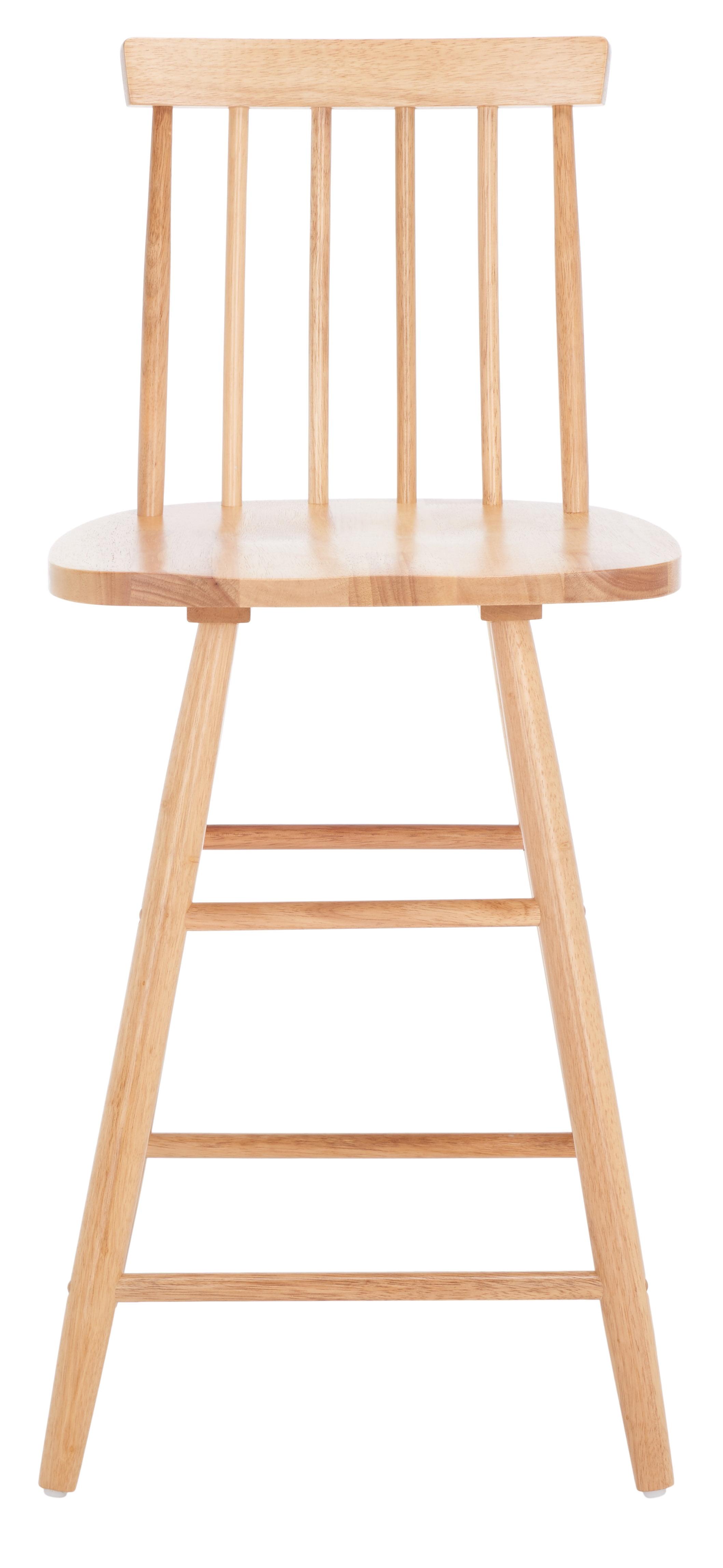 Natural Wood Swivel Windsor Counter Stool