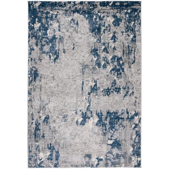 SAFAVIEH Meadow Bairre Abstract Area Rug, Grey/Blue, 6'7" x 9'