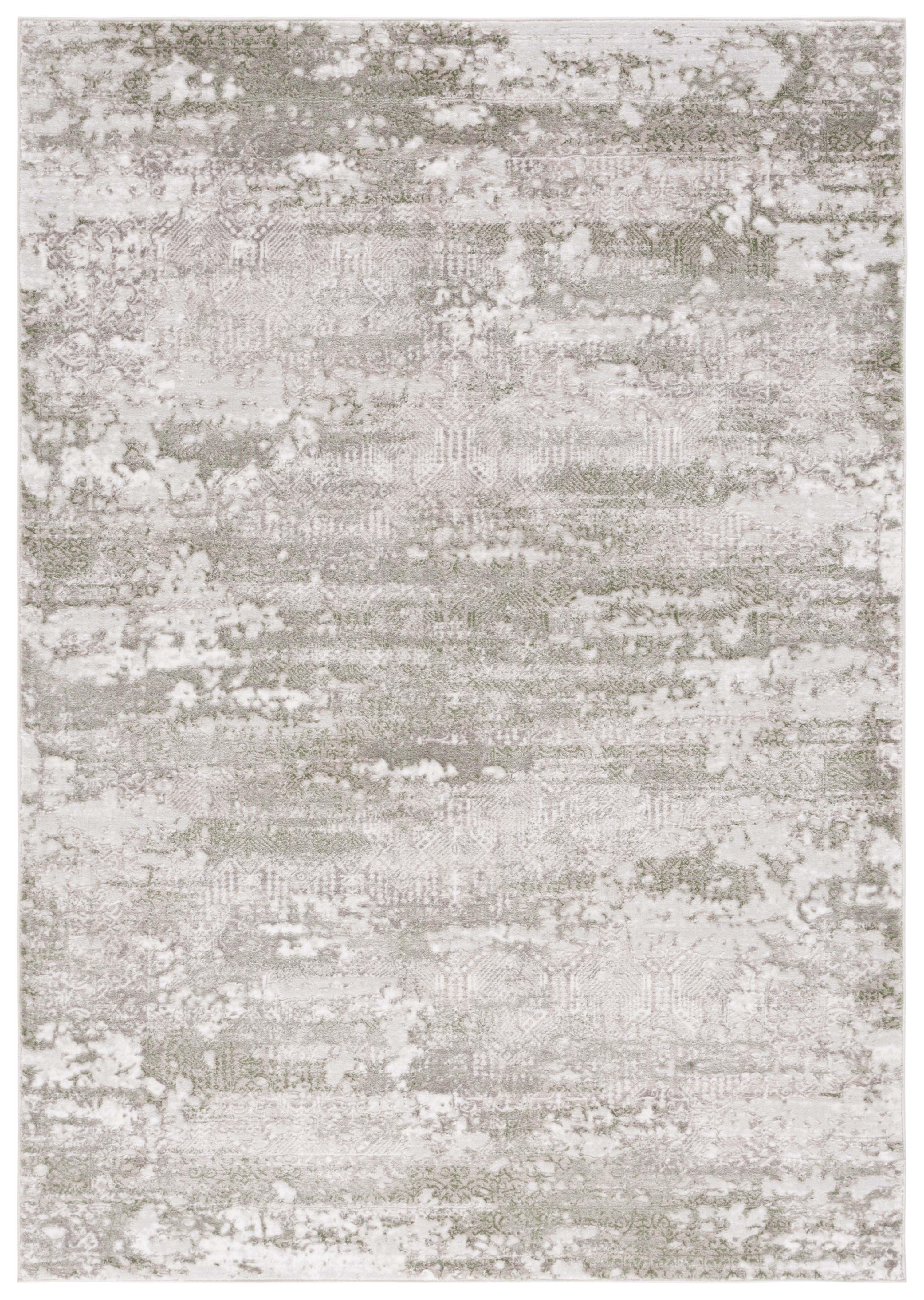 SAFAVIEH Meadow Beulah Abstract Area Rug, Beige/Sage, 9' x 12'