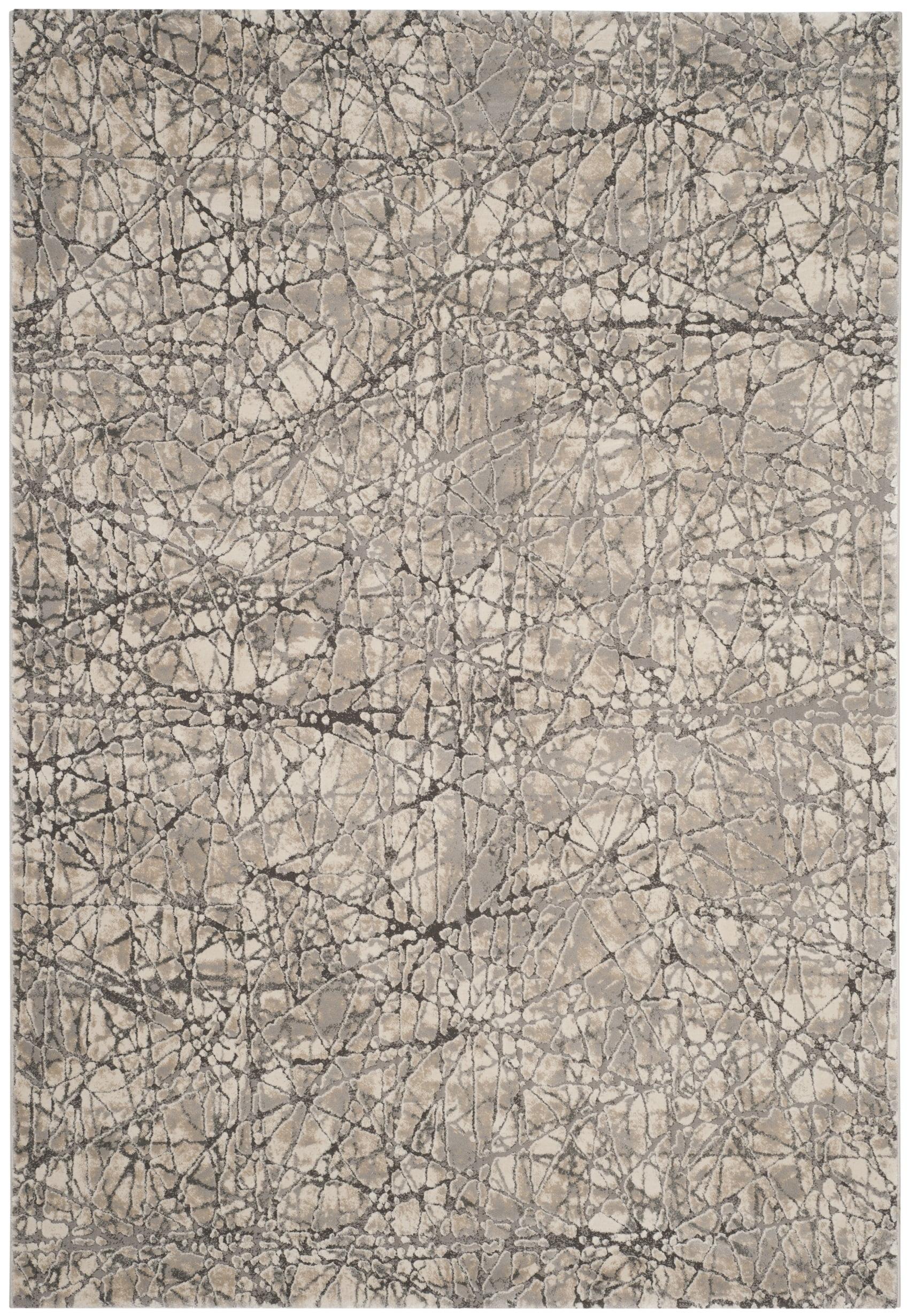 SAFAVIEH Meadow Emily Abstract Area Rug, Beige/Grey, 4' x 6'