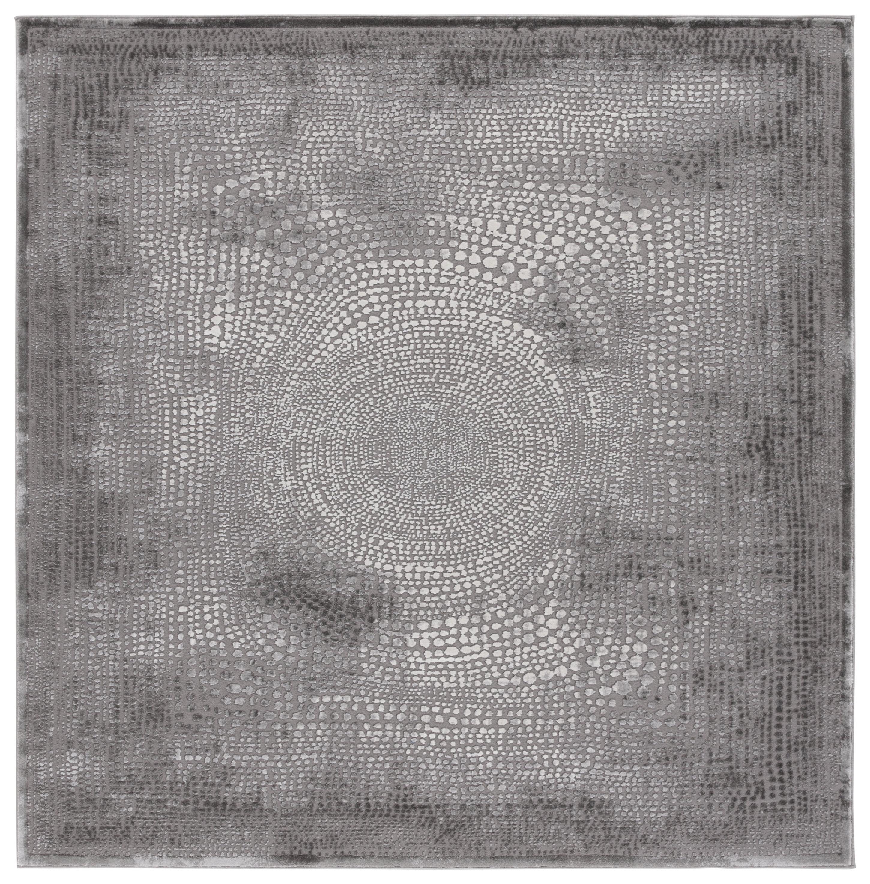 Meadow MDW333 Power Loomed Indoor Area Rug - Grey/Ivory - 6'7"x6'7" - Safavieh