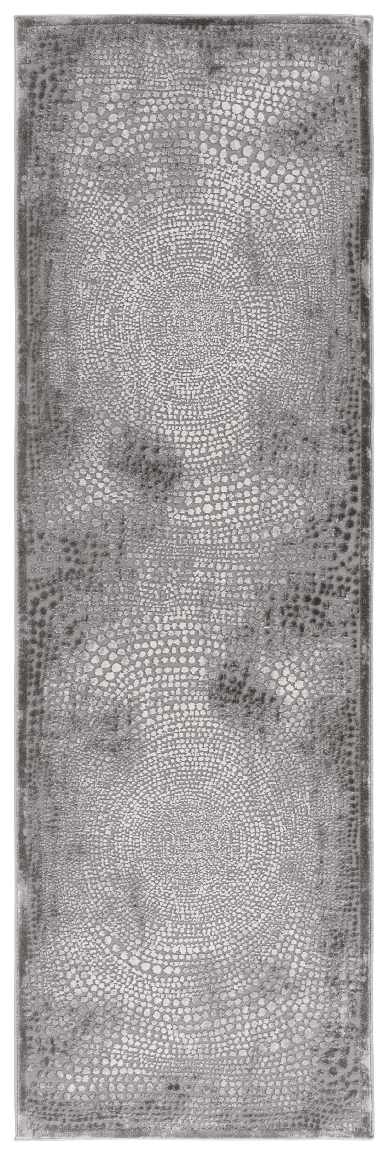 Meadow MDW333 Power Loomed Indoor Runner Rug - Grey/Ivory - 2'7"x8' - Safavieh