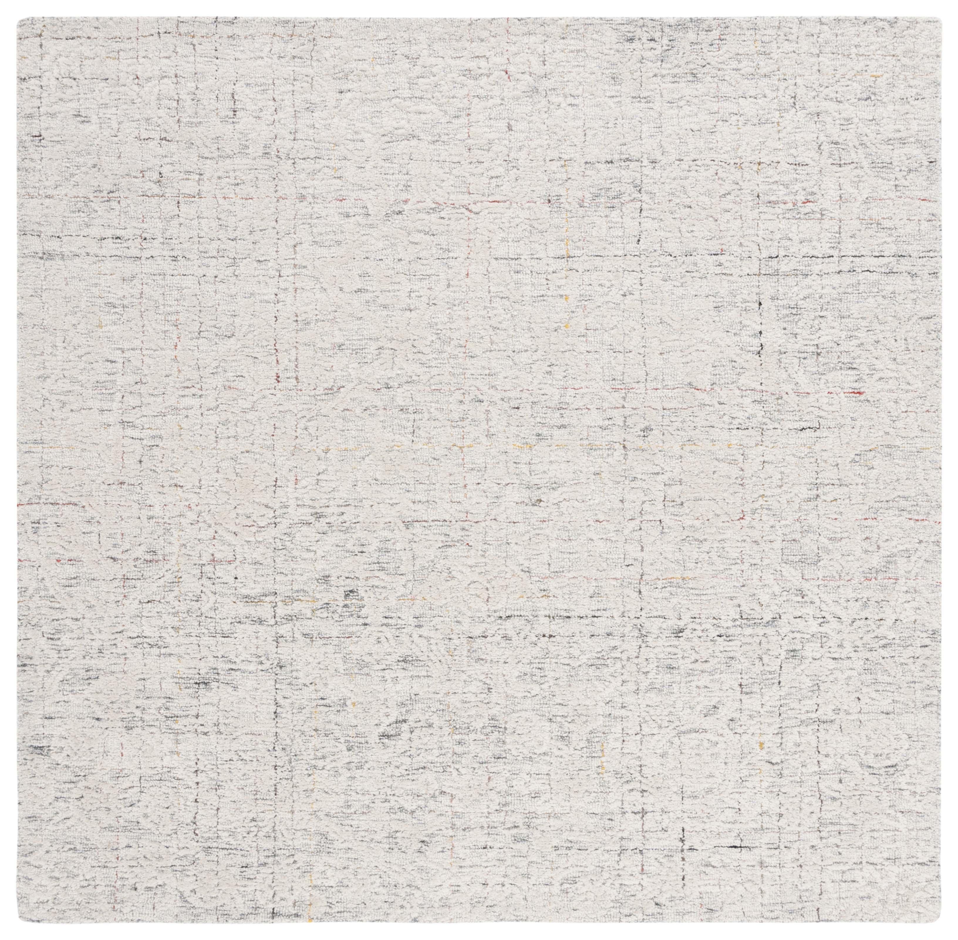 Metro MET879 Hand Tufted Indoor Area Rug - Grey/Ivory - 6'x6' - Safavieh