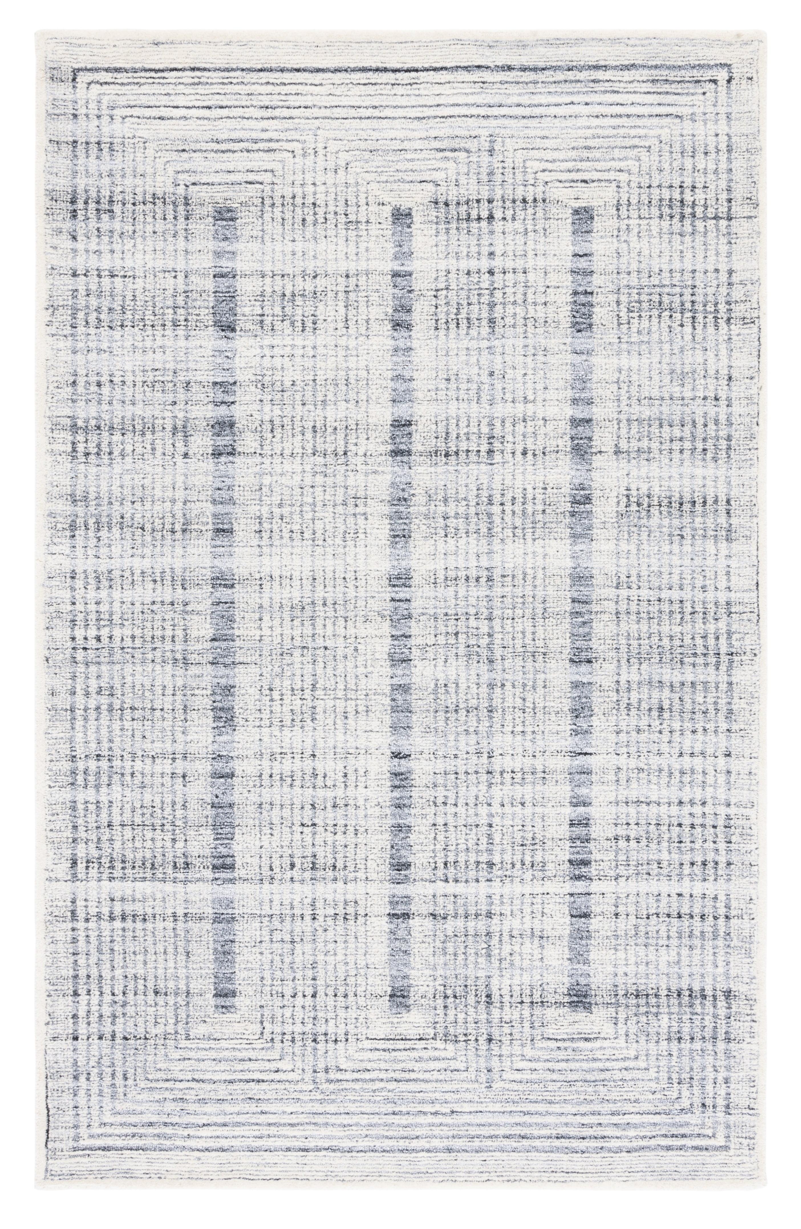 Metro MET991 Hand Tufted Indoor Area Rug - Light Grey/Ivory - 5'x8' - Safavieh