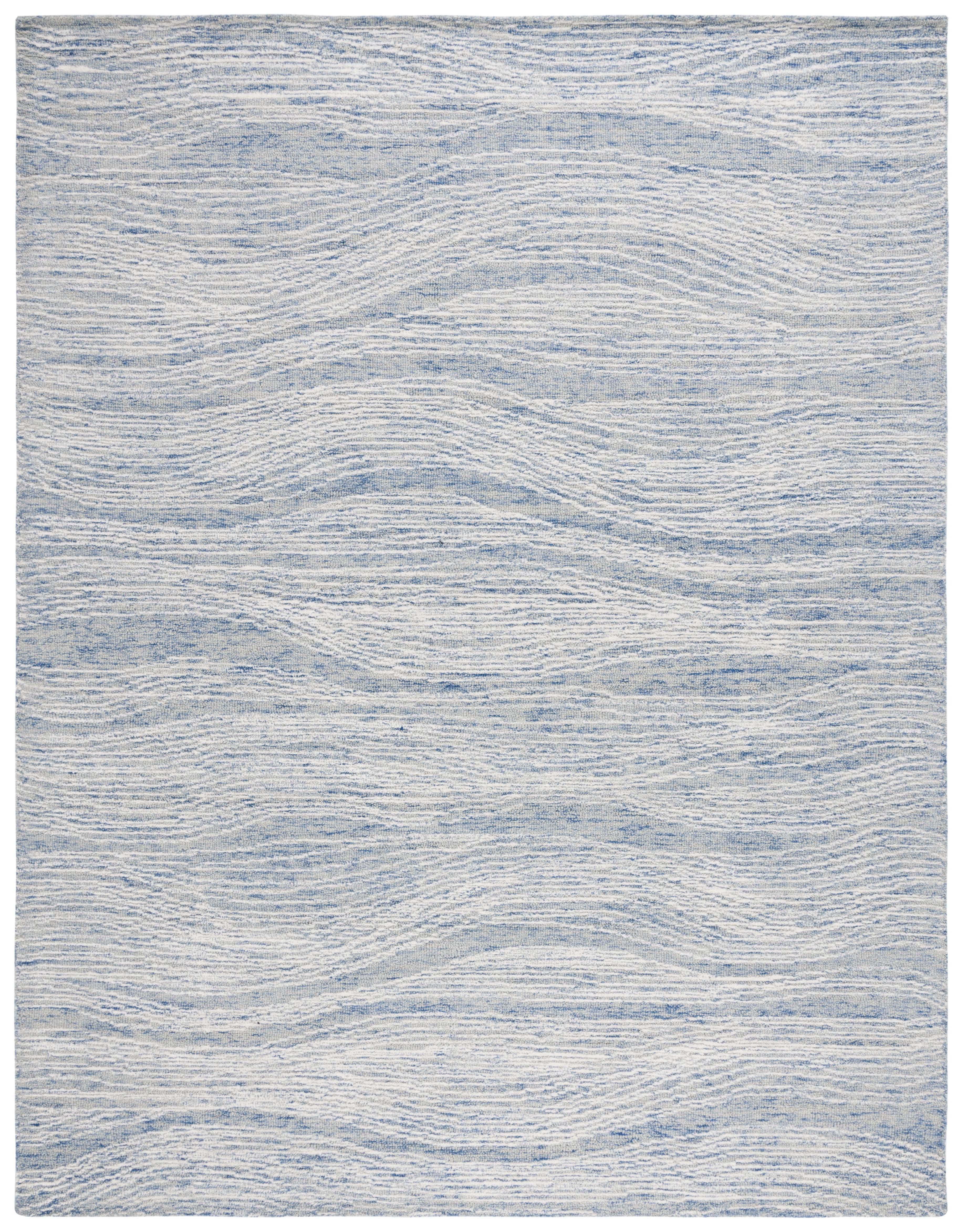 SAFAVIEH Metro Bridget Abstract Area Rug, Blue/Ivory, 8' x 10'