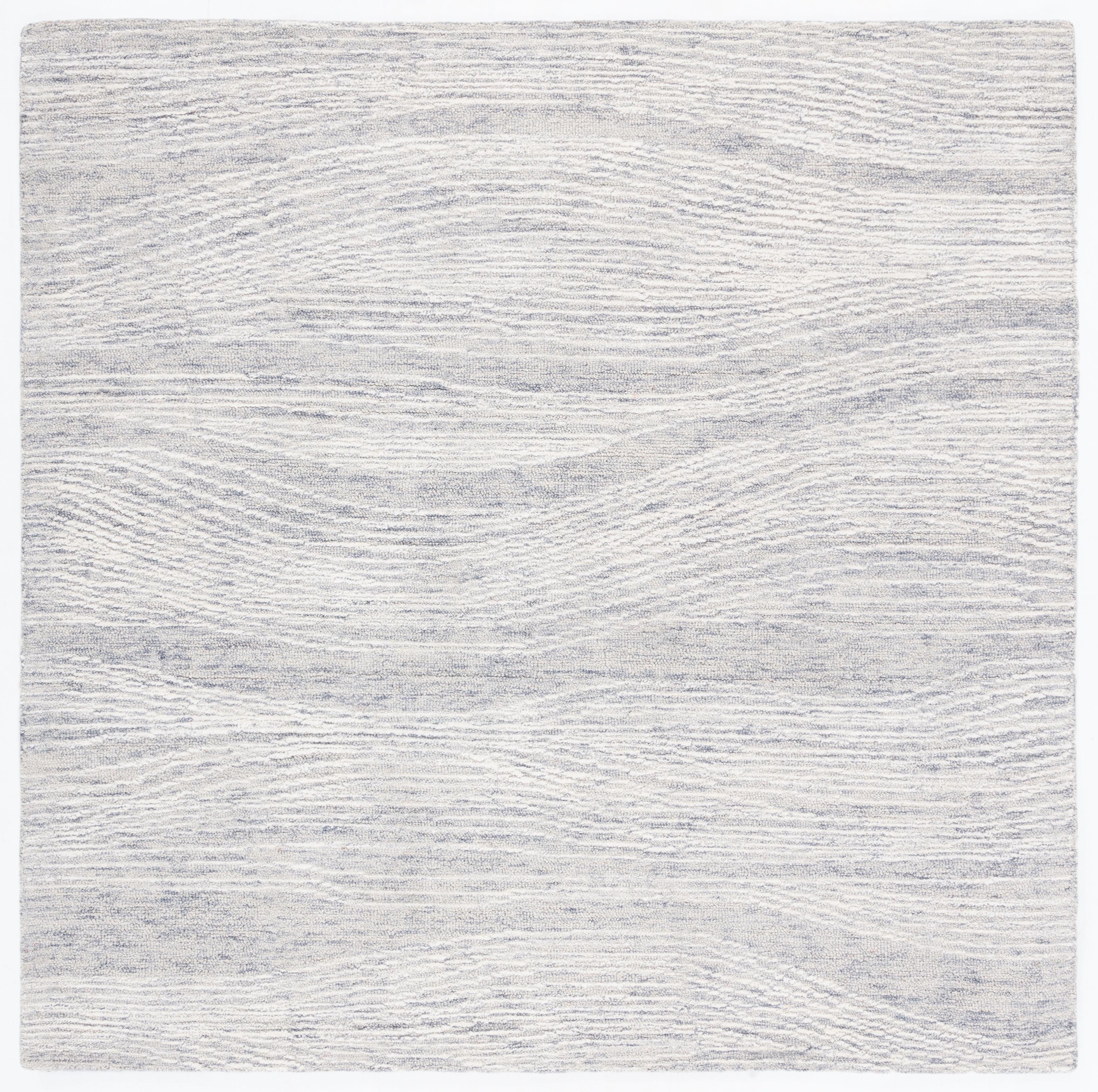 Metro MET995 Hand Tufted Indoor Area Rug - Grey/Ivory - 6'x6' - Safavieh