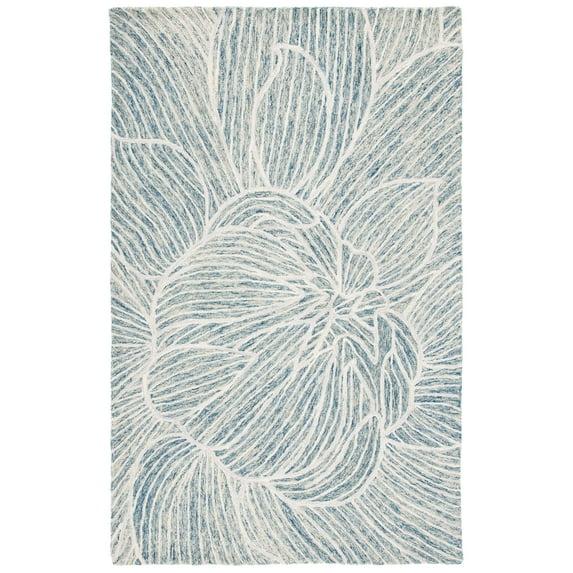 SAFAVIEH Metro Daragh Geometric Area Rug, Blue/Ivory, 3' x 5'