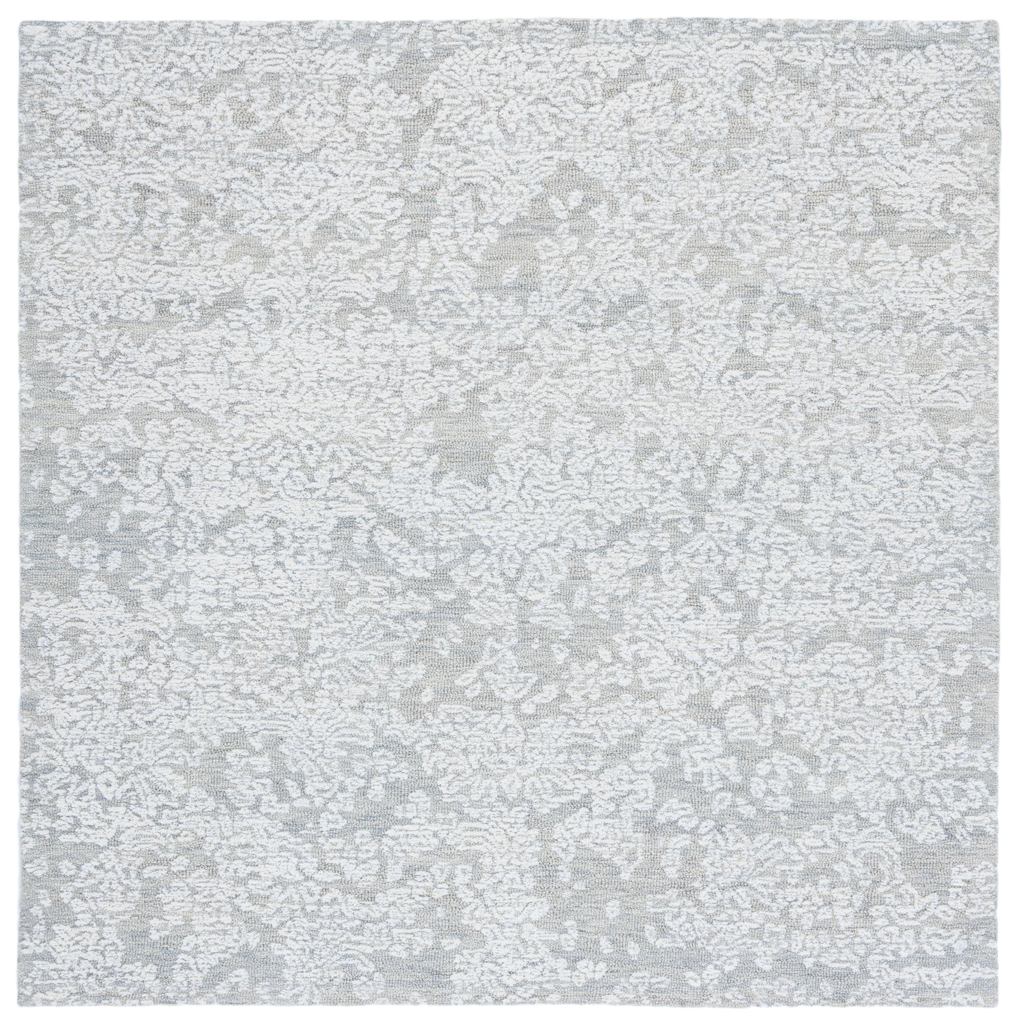 Metro MET805 Hand Tufted Area Rug - Light Grey - 6'x6' - Safavieh.