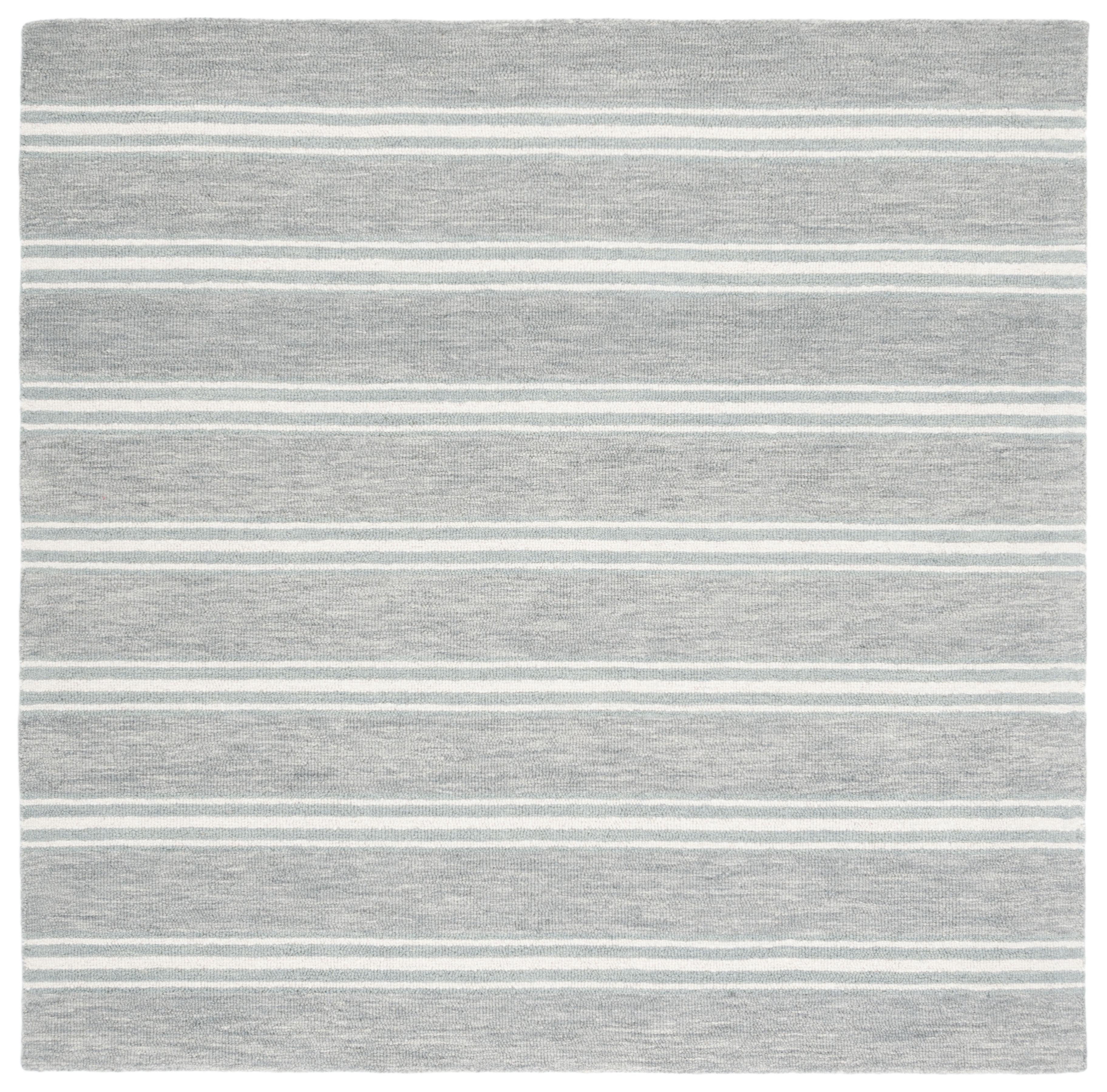 Metro MET601 Hand Tufted Indoor Area Rug - Grey/Ivory - 6'x6' - Safavieh