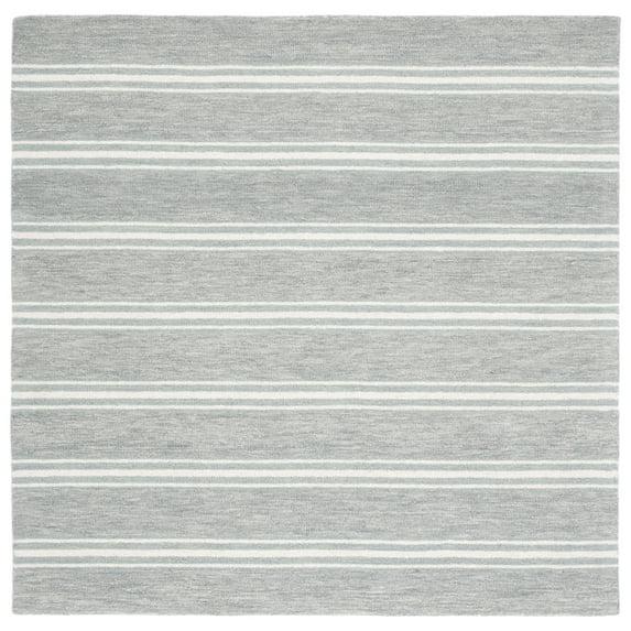 Metro MET601 Hand Tufted Indoor Area Rug - Grey/Ivory - 6'x6' - Safavieh