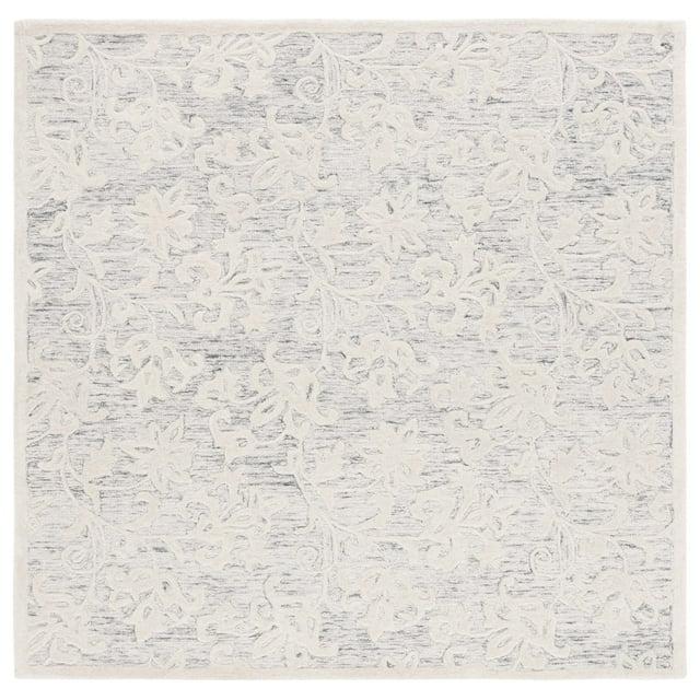 Metro MET853 Hand Tufted Indoor Area Rug - Grey/Ivory - 6'x6' - Safavieh