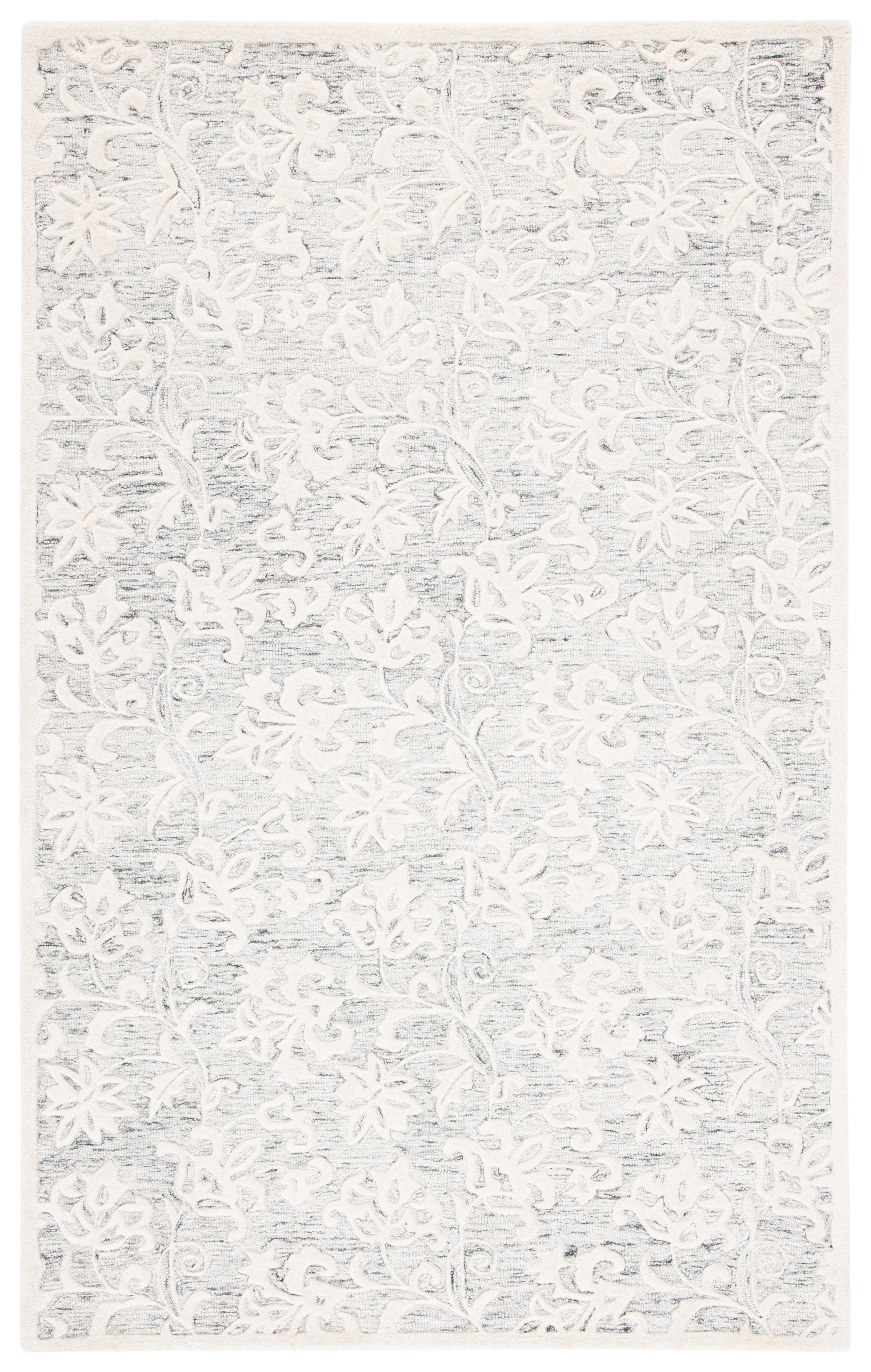Metro MET853 Hand Tufted Indoor Area Rug - Grey/Ivory - 8'x10' - Safavieh