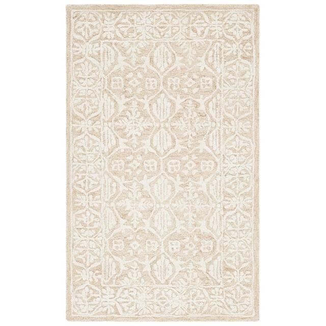 Metro MET903 Hand Tufted Indoor Accent Rug - Gold/Ivory - 3'x5' - Safavieh