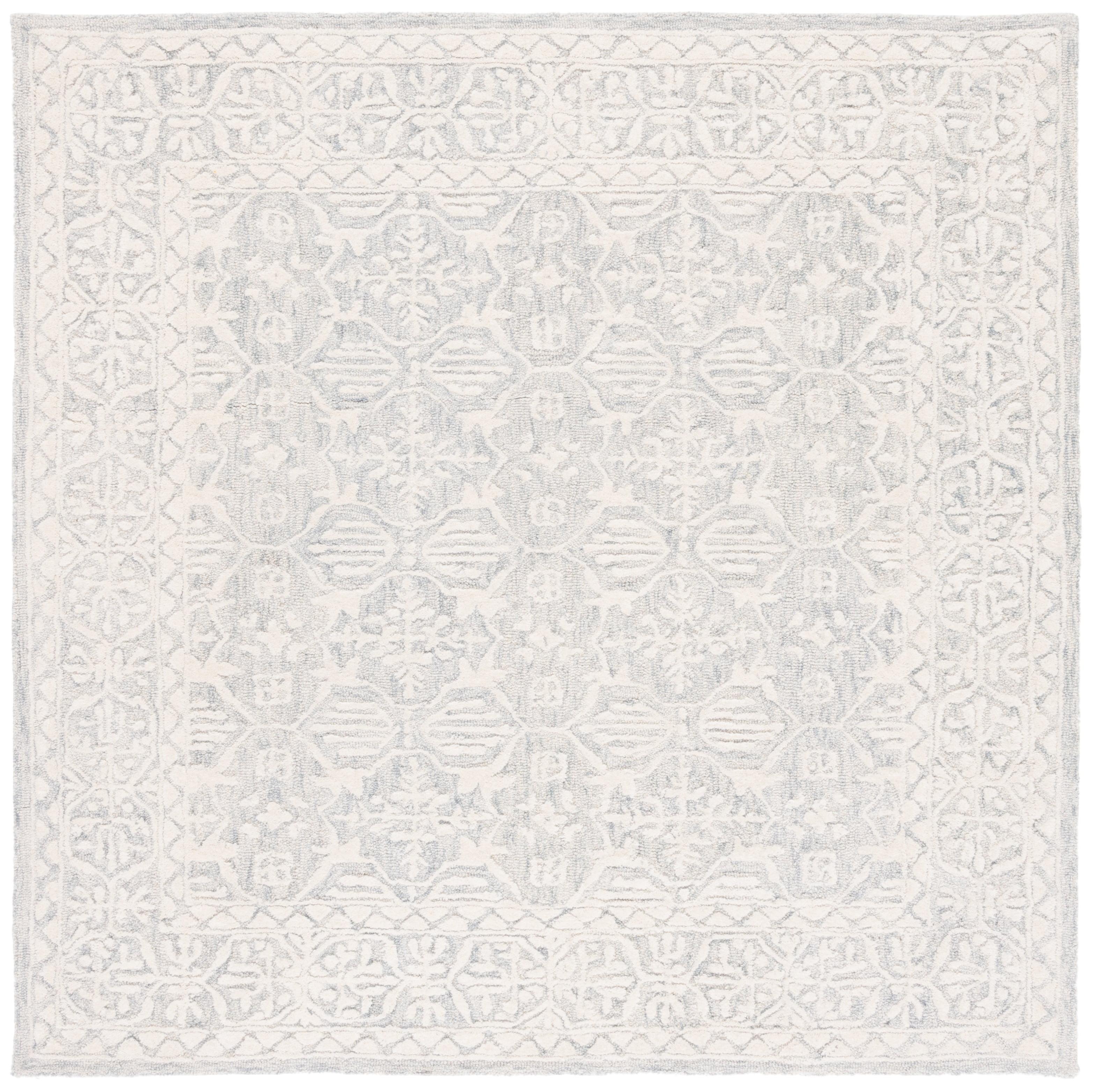 Metro MET903 Hand Tufted Indoor Area Rug - Light Grey/Ivory - 6'x6' - Safavieh