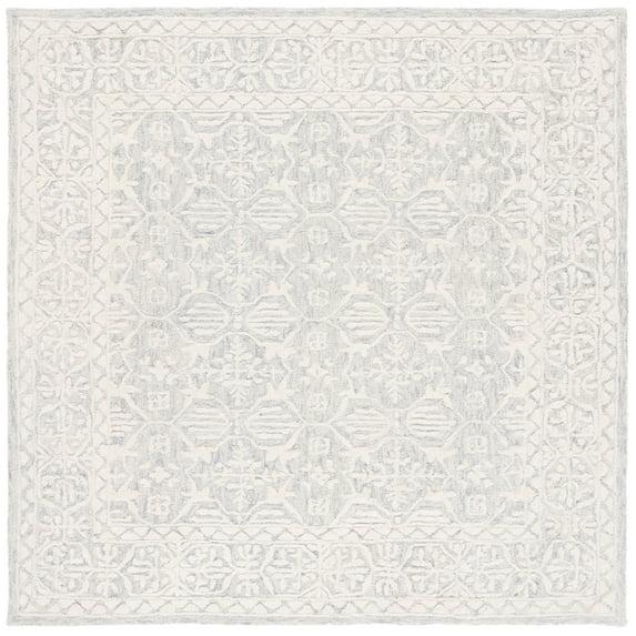 Metro MET903 Hand Tufted Indoor Area Rug - Light Grey/Ivory - 6'x6' - Safavieh