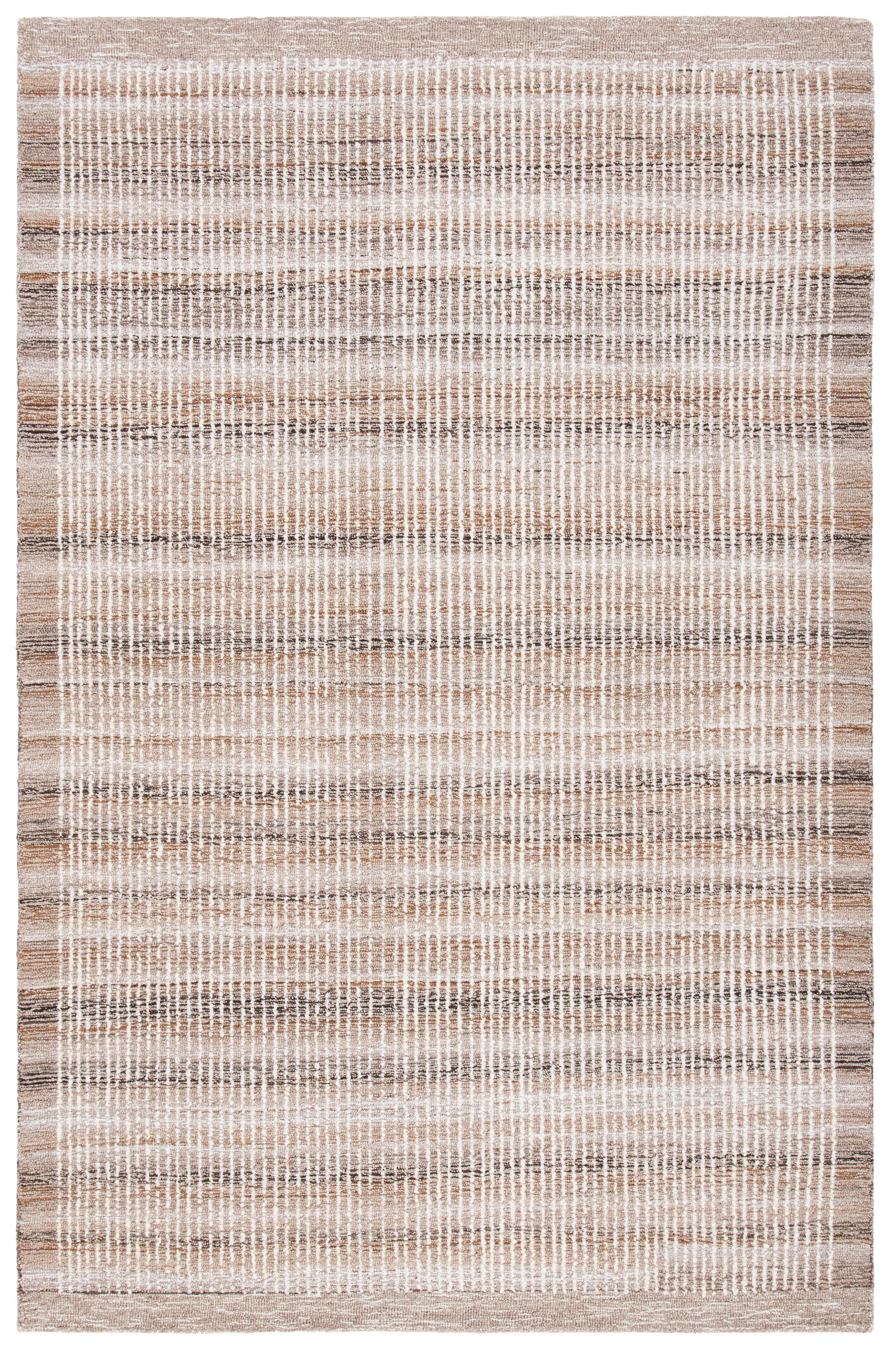 SAFAVIEH Metro Matilda Striped Area Rug, Ivory/Light Brown, 4' x 6'