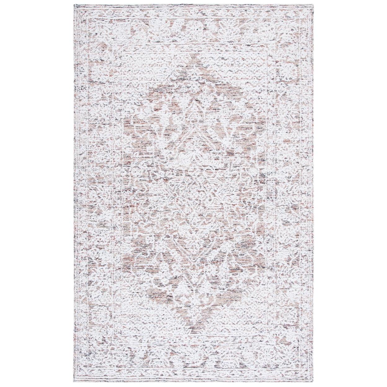 Ivory Elegance 59'' Hand-Tufted Wool and Cotton Area Rug