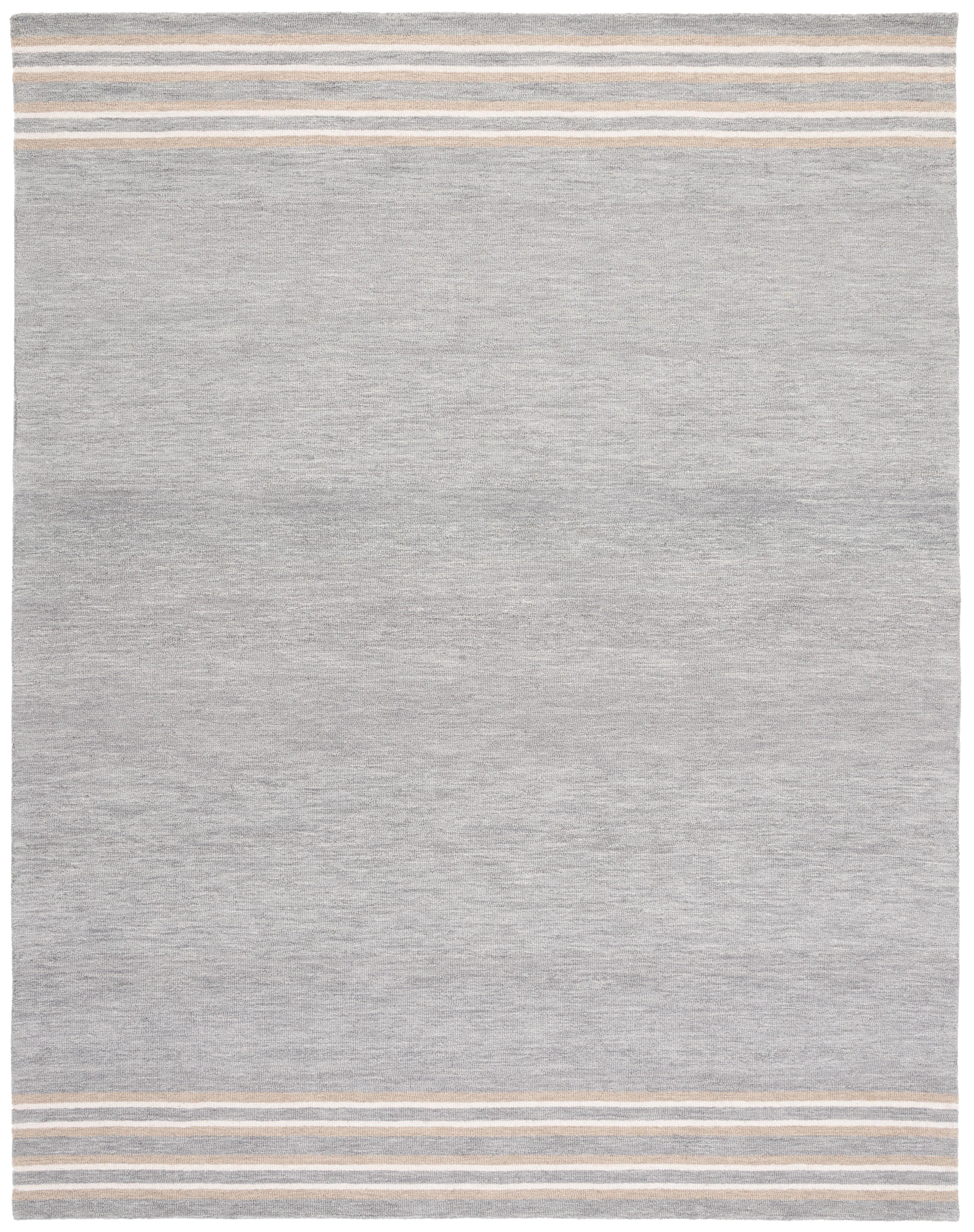 SAFAVIEH Metro Shelby Striped Area Rug, Grey/Brown, 8' x 10'