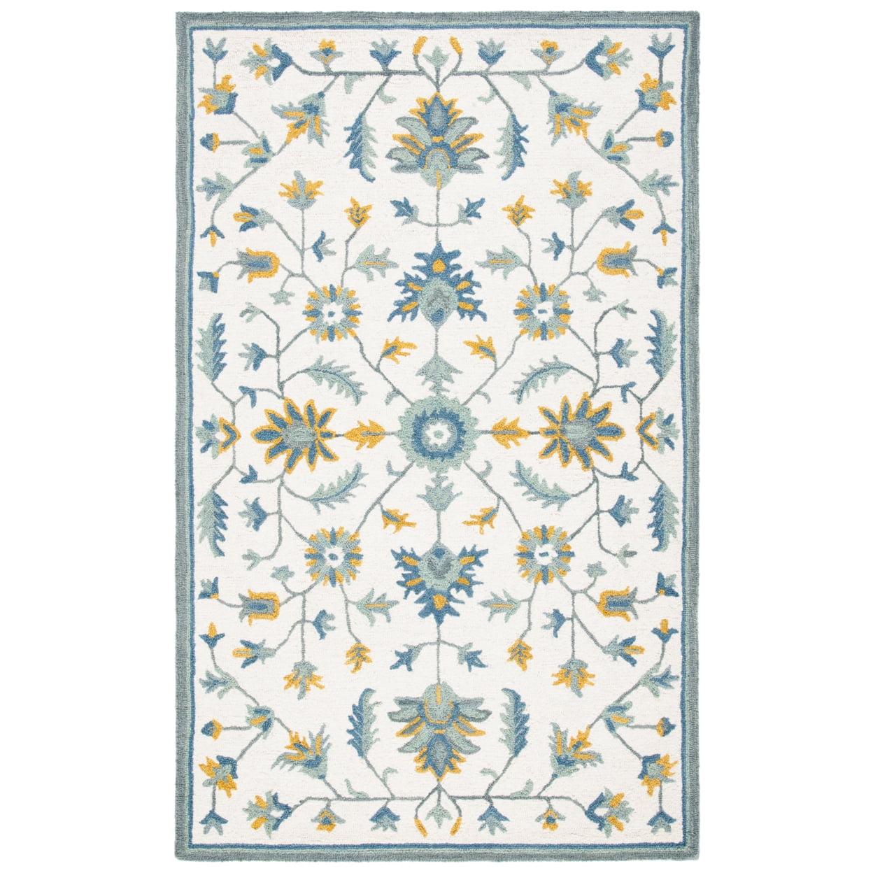 Ivory Elegance 8' x 10' Hand-Tufted Wool Area Rug