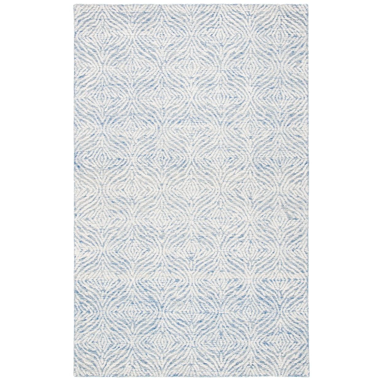 Ivory Hand-Tufted Wool Rectangular 4' x 6' Rug