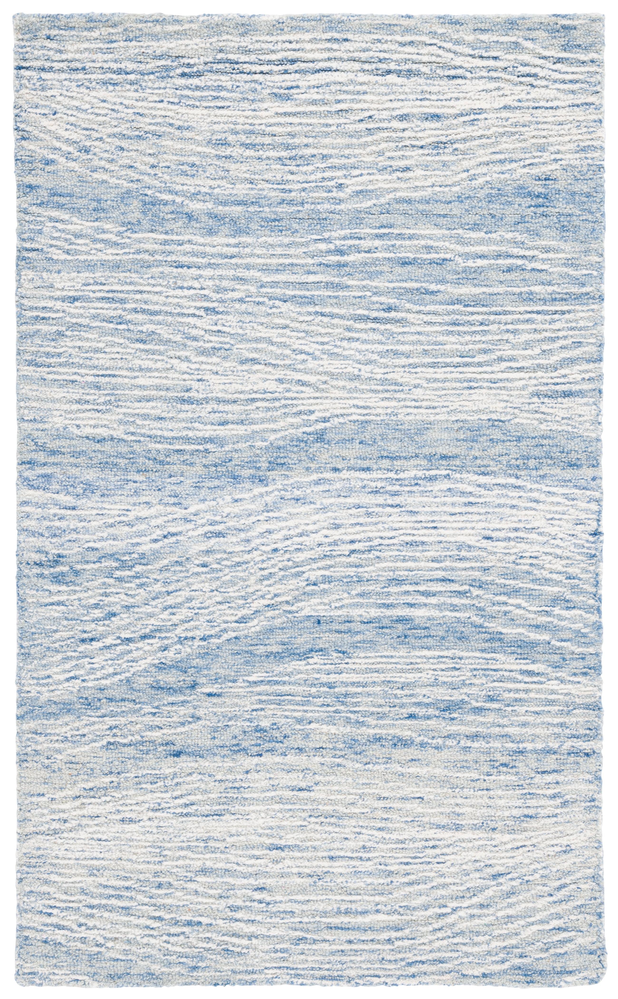 SAFAVIEH Metro Bridget Abstract Area Rug, Blue/Ivory, 4' x 6'