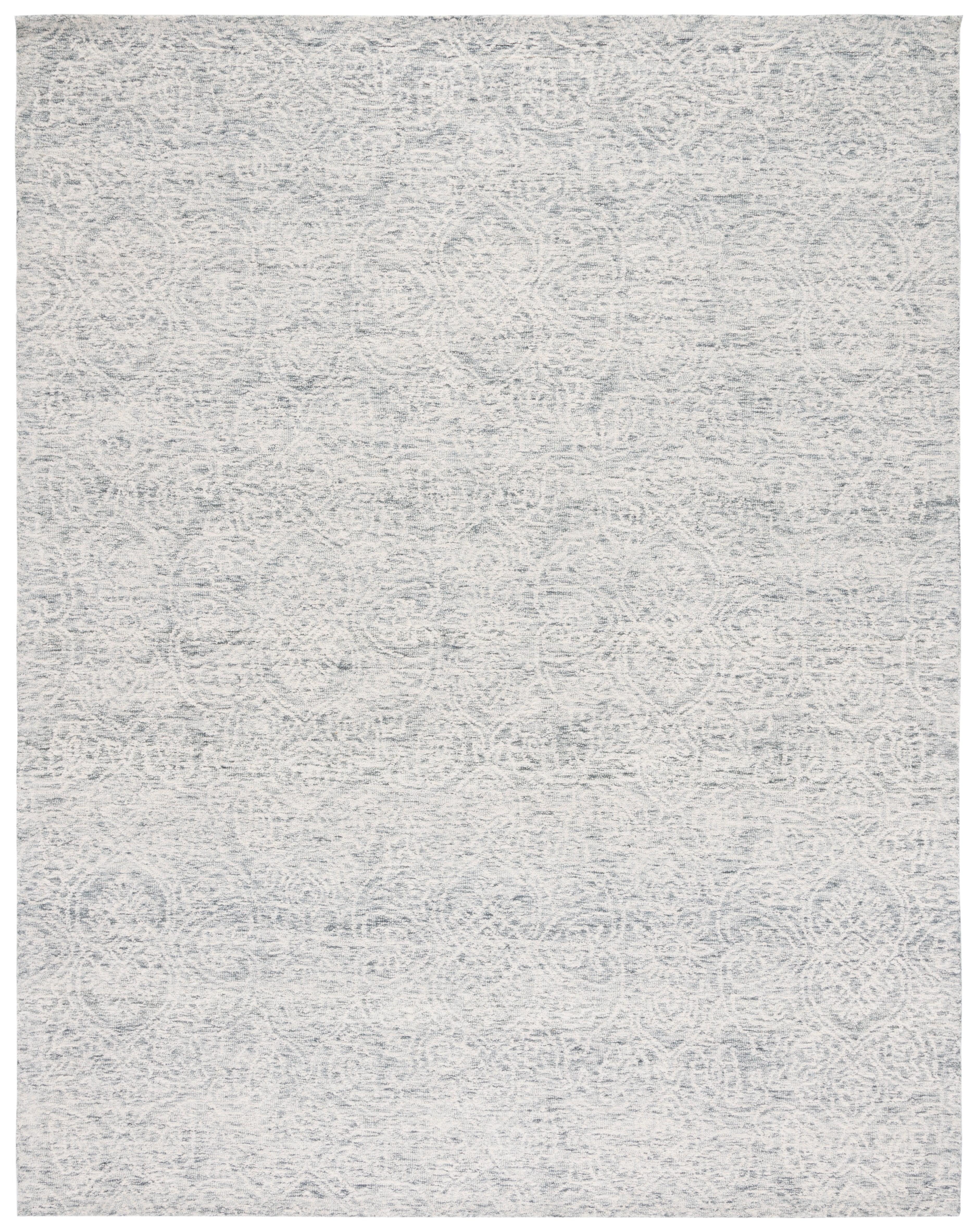 SAFAVIEH Metro Aditi Medallion Area Rug, Dark Grey/Ivory, 10' x 14'