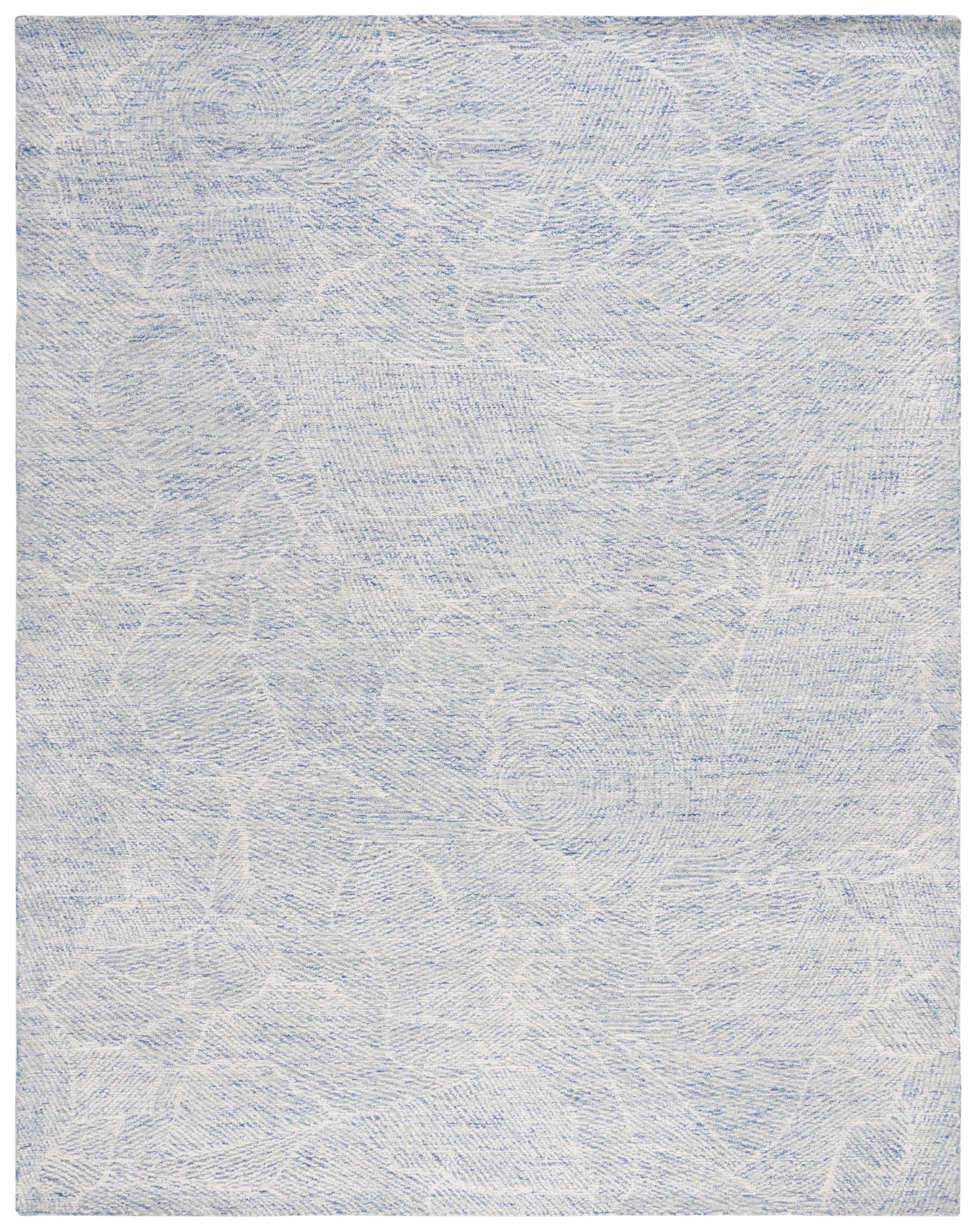 SAFAVIEH Metro Patricia Distressed Area Rug, Blue/Ivory, 9' x 12'