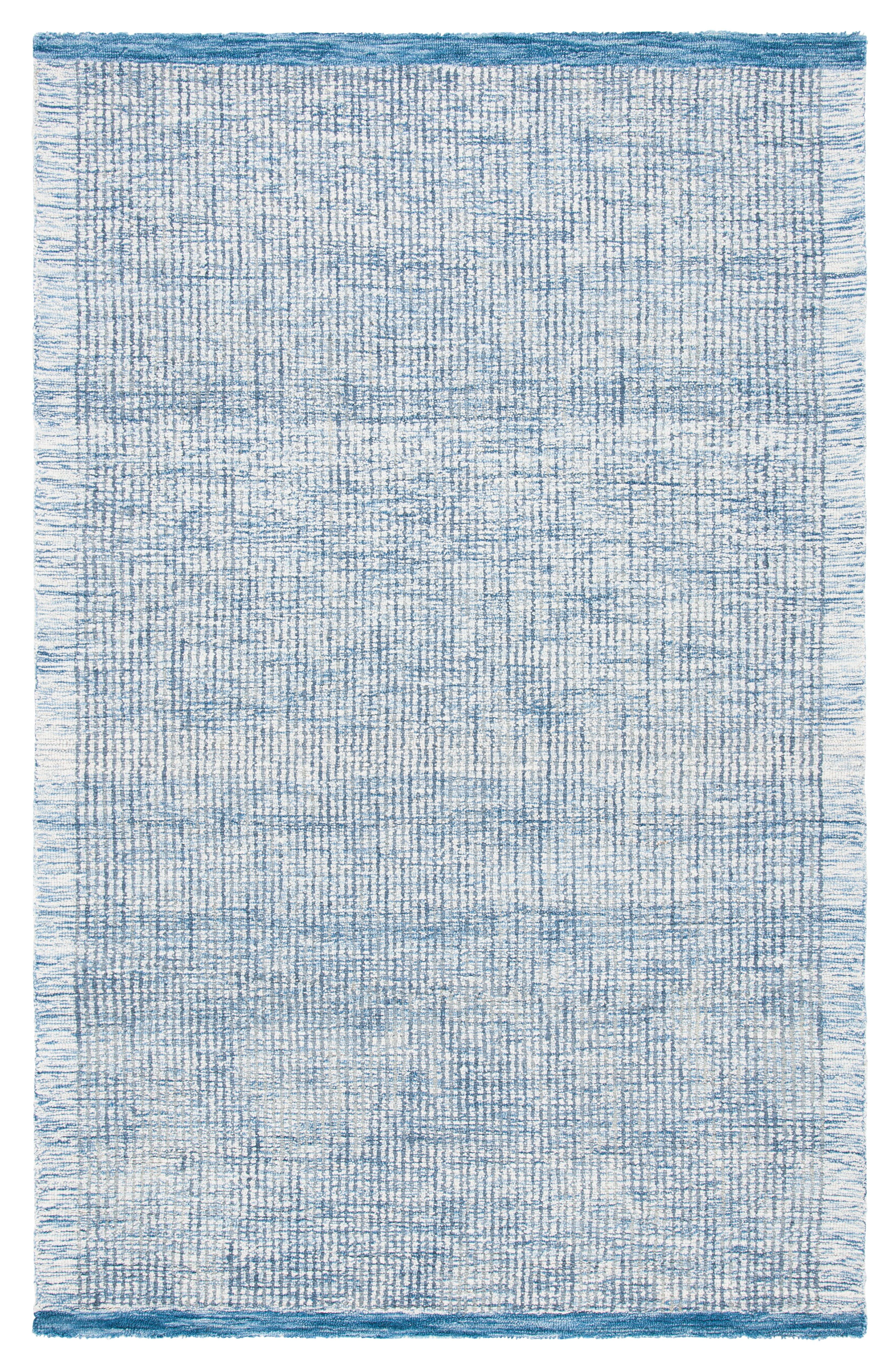 Metro MET151 Hand Tufted Indoor Area Rug - Ivory/Blue - 4'x6' - Safavieh