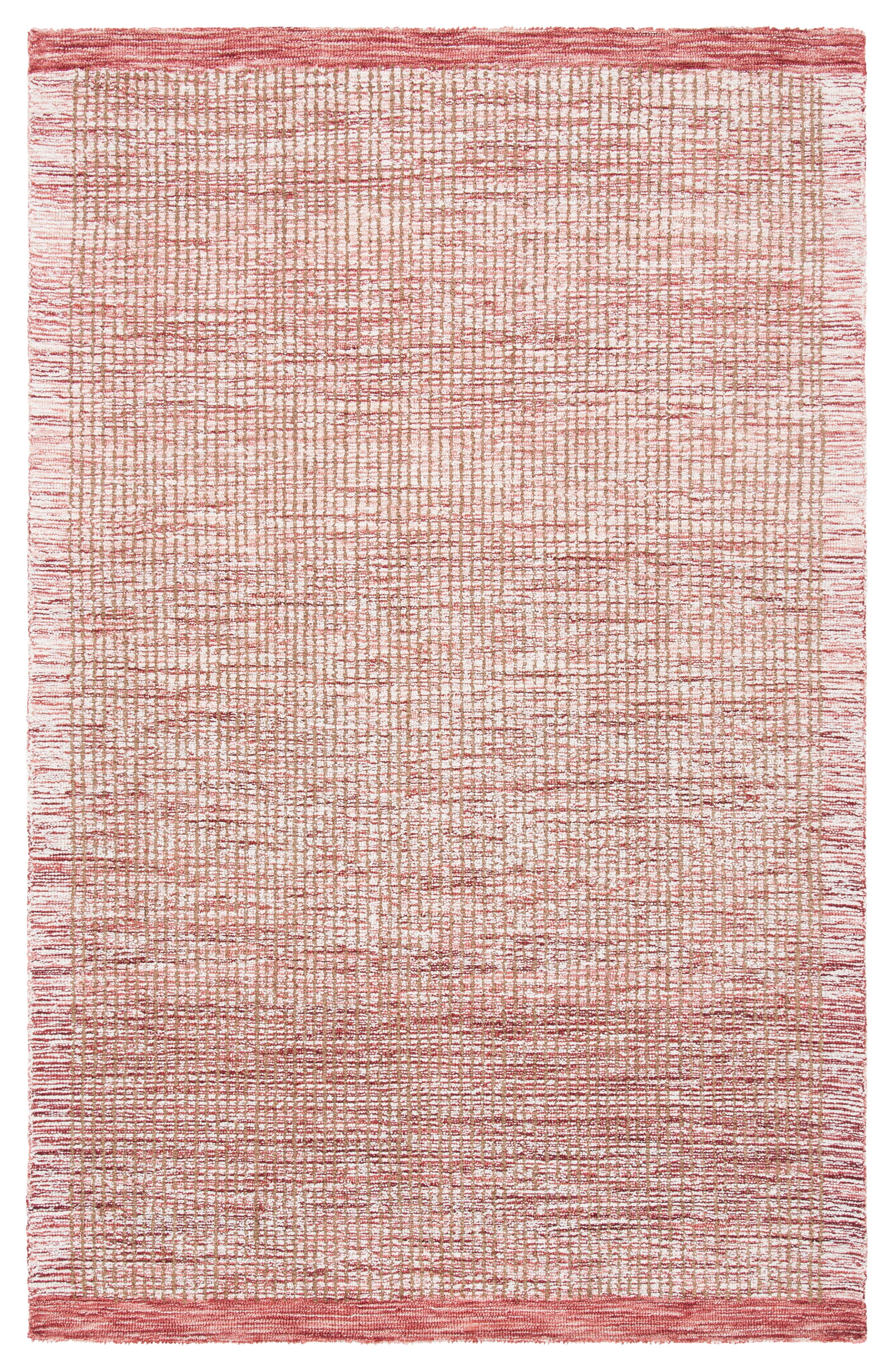 Metro MET151 Hand Tufted Indoor Area Rug - Ivory/Red - 5'x8' - Safavieh