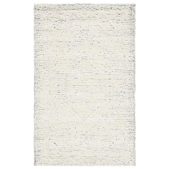 Metro MET184 Hand Tufted Indoor Area Rug - Grey/Ivory - 4'x6' - Safavieh