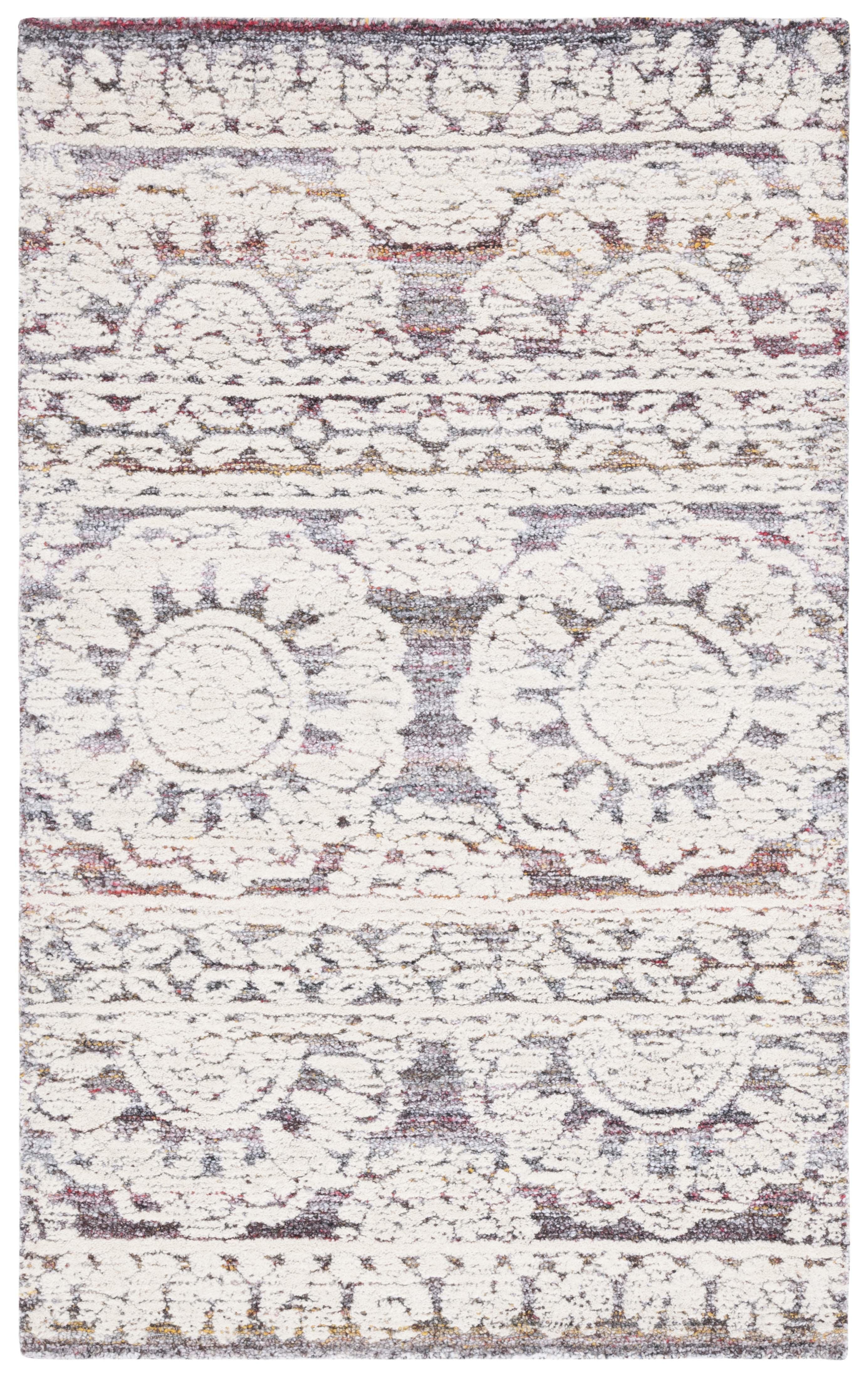 Metro MET910 Hand Tufted Area Rug - Red/Ivory - 4'x6' - Safavieh.