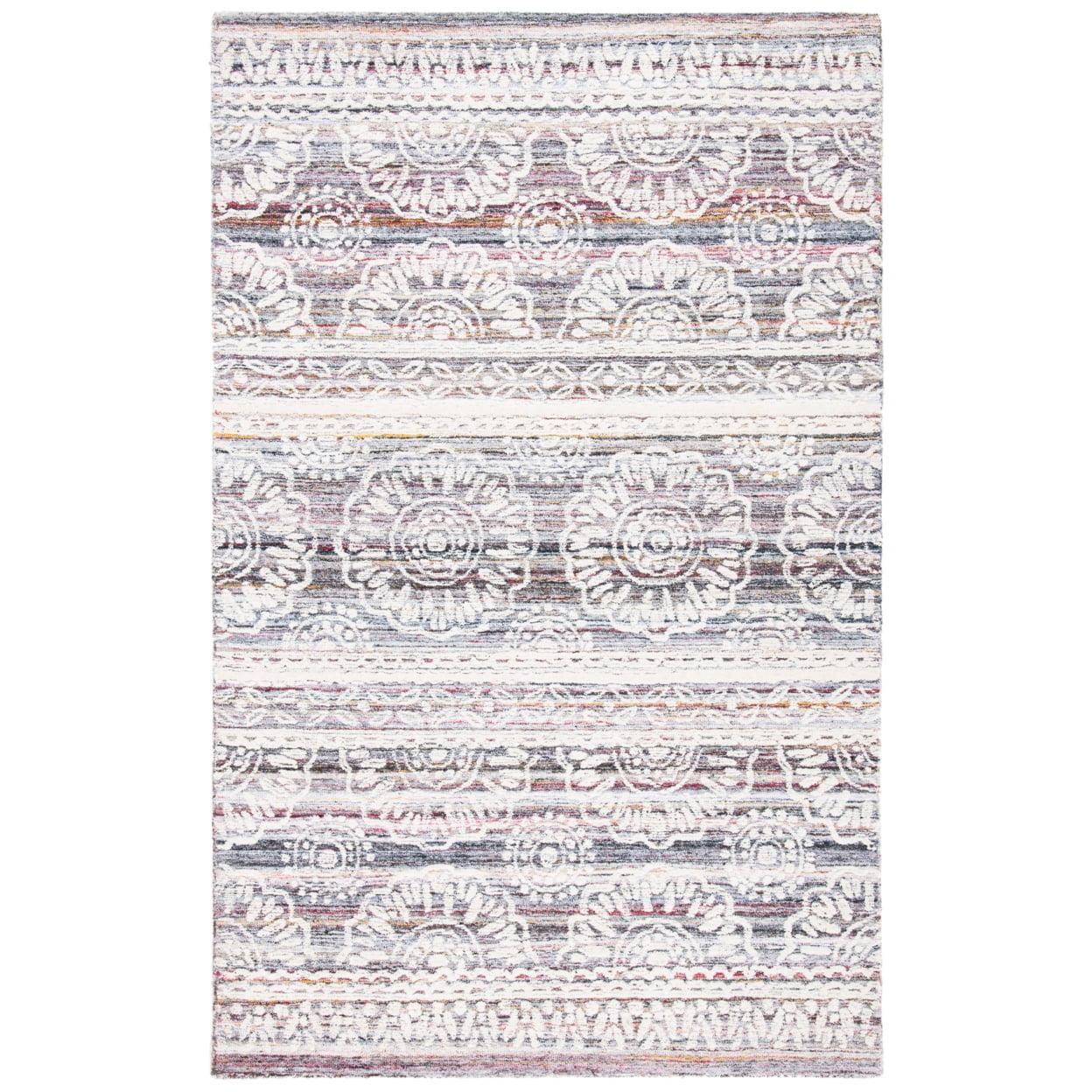 Metro MET910 Hand Tufted Area Rug - Red/Ivory - 5'x8' - Safavieh.
