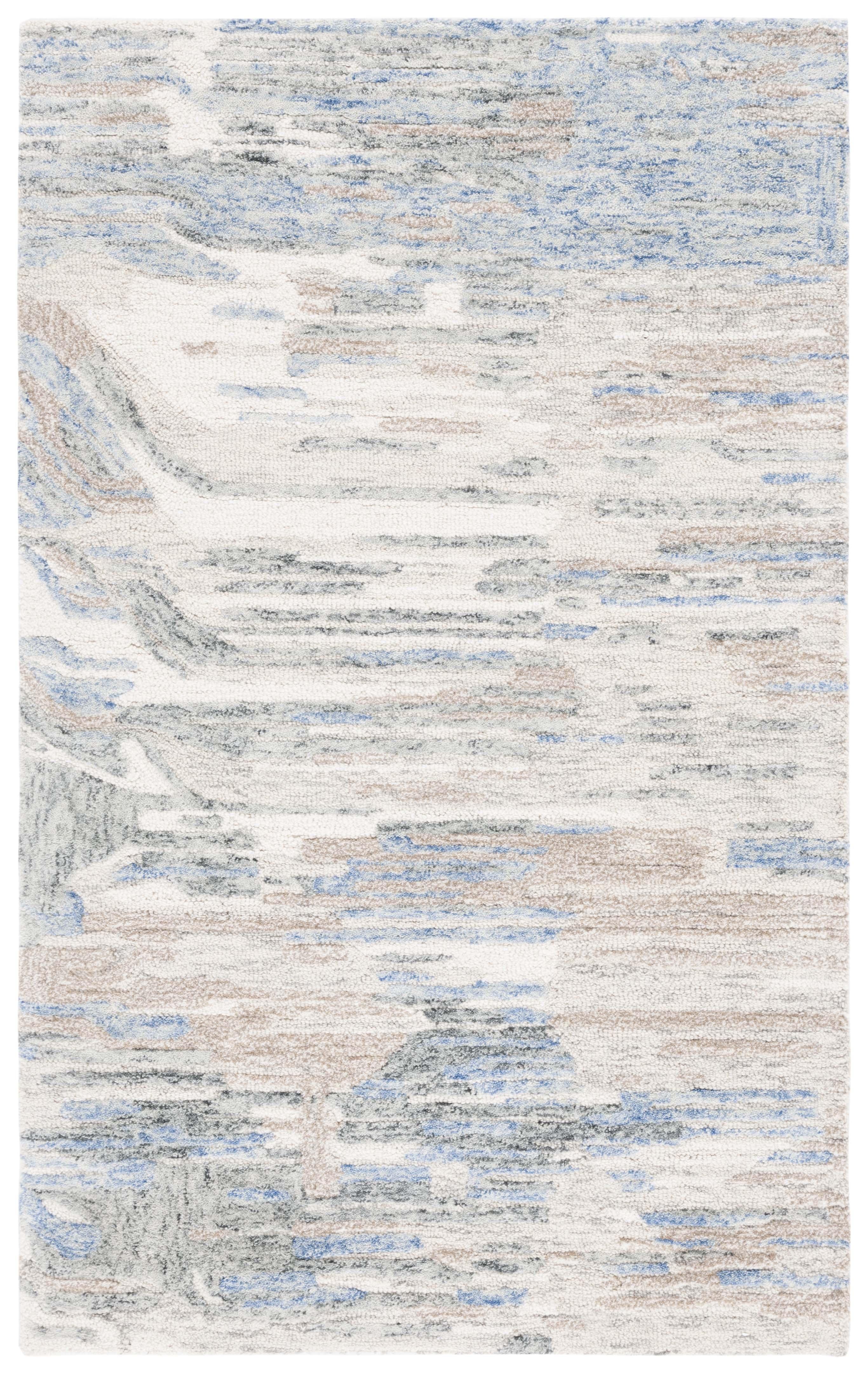 Metro MET902 Hand Tufted Indoor Area Rug - Ivory/Natural - 4'x6' - Safavieh