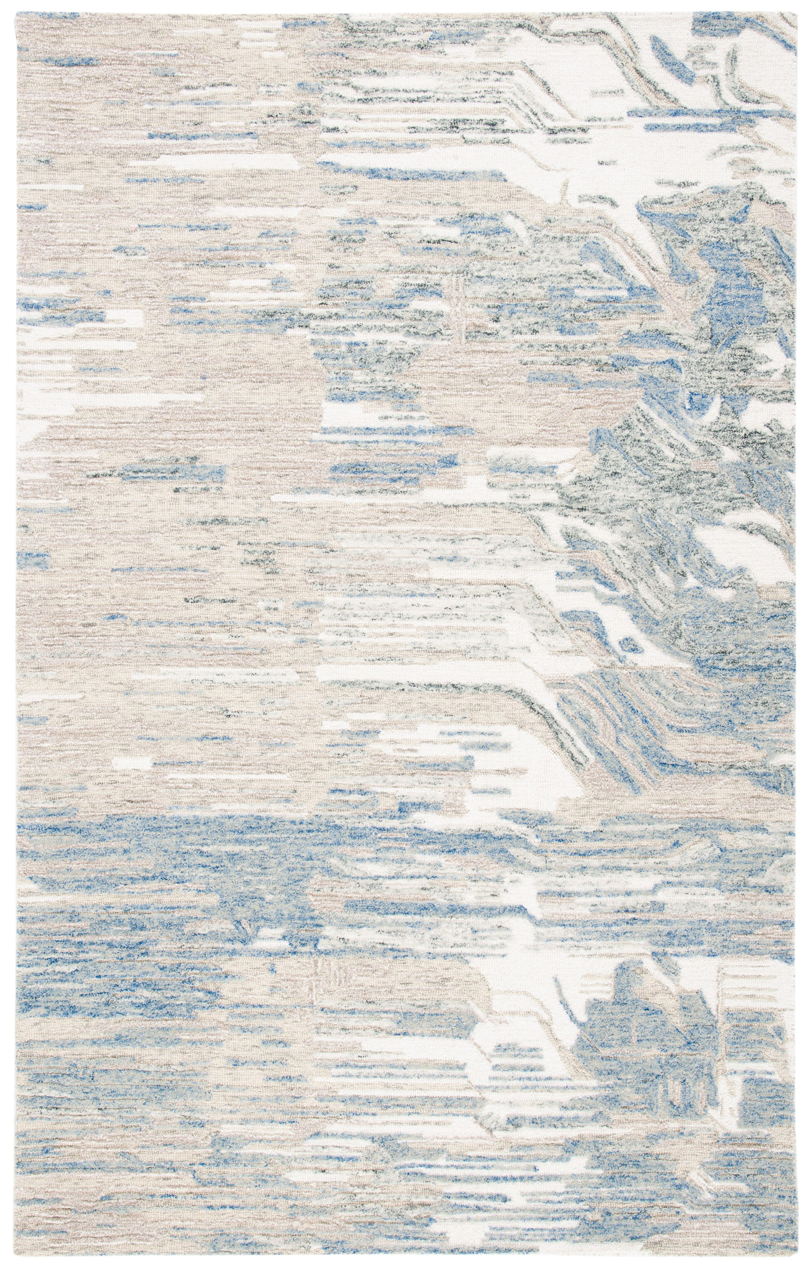 Metro MET902 Hand Tufted Indoor Area Rug - Ivory/Natural - 5'x8' - Safavieh