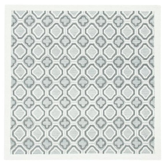 Metro MET701 Hand Tufted Area Rug - Ivory/Grey - 6'x6' - Safavieh.