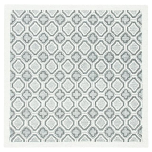 Metro MET701 Hand Tufted Area Rug - Ivory/Grey - 6'x6' - Safavieh.