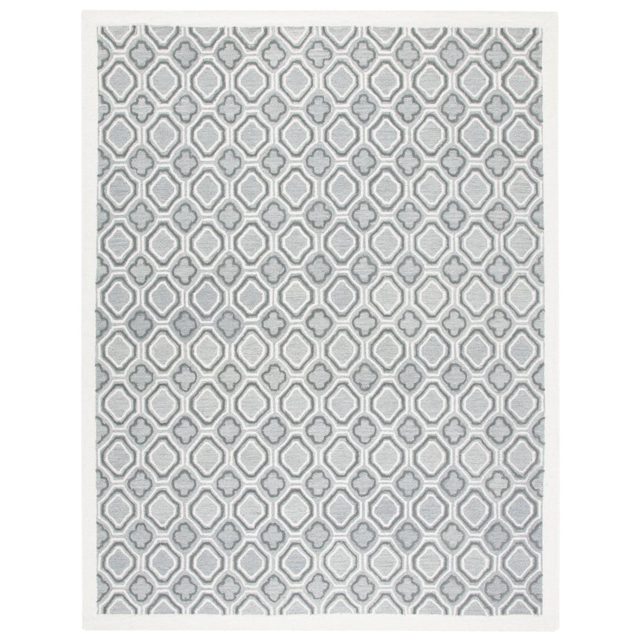 Metro MET701 Hand Tufted Area Rug - Ivory/Grey - 8'x10' - Safavieh.