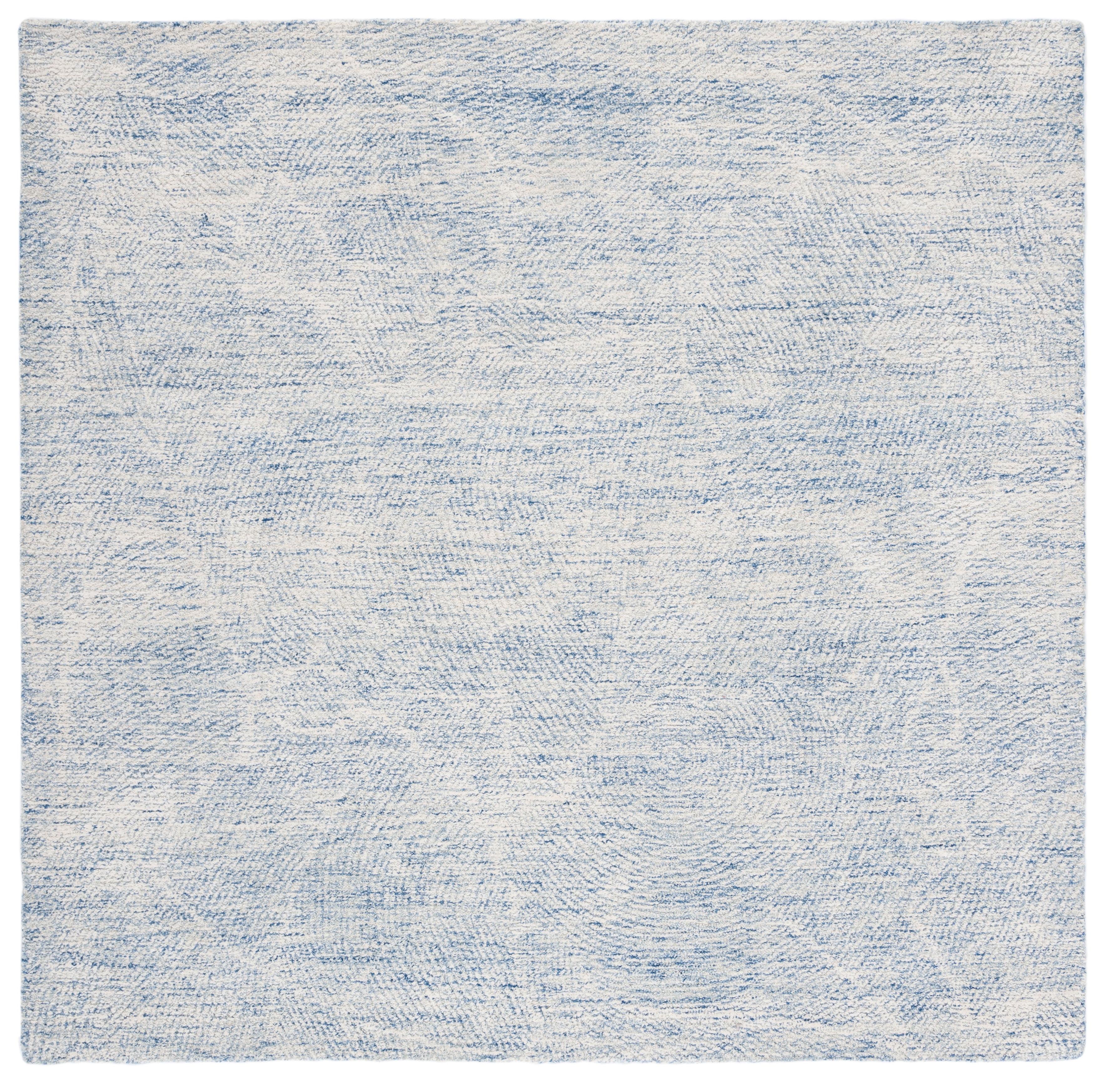 Metro MET999 Hand Tufted Indoor Area Rug - Blue/Ivory - 6'x6' - Safavieh
