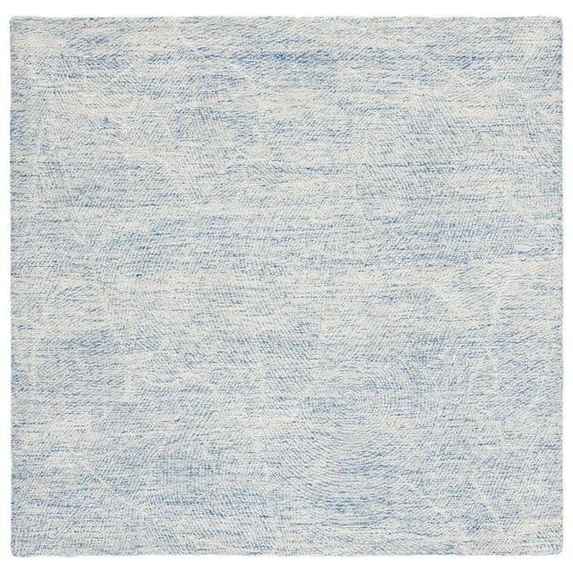 Metro MET999 Hand Tufted Indoor Area Rug - Blue/Ivory - 6'x6' - Safavieh