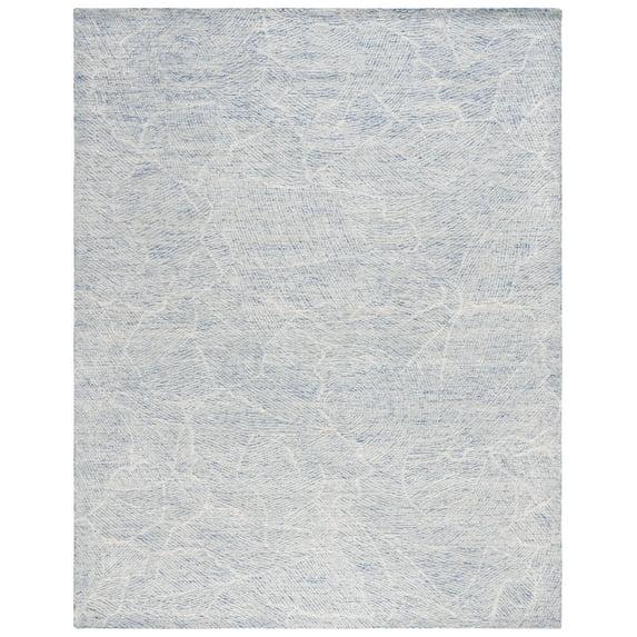 SAFAVIEH Metro Patricia Distressed Area Rug, Blue/Ivory, 9' x 12'