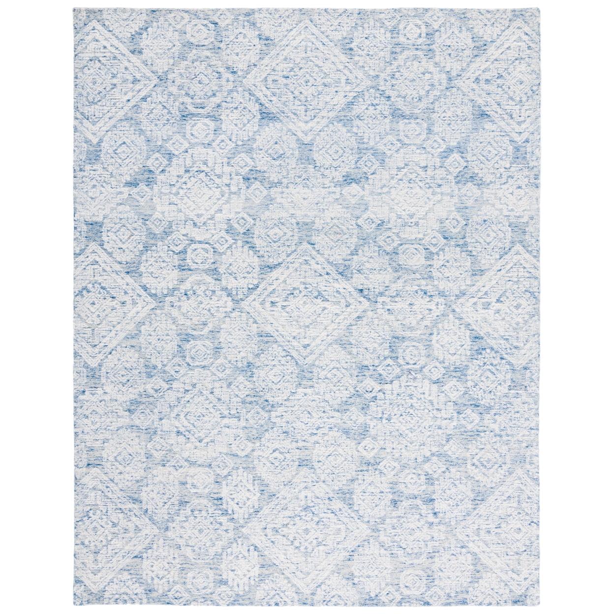 Metro MET987 Hand Tufted Indoor Area Rug - Blue/Ivory - 4'x6' - Safavieh