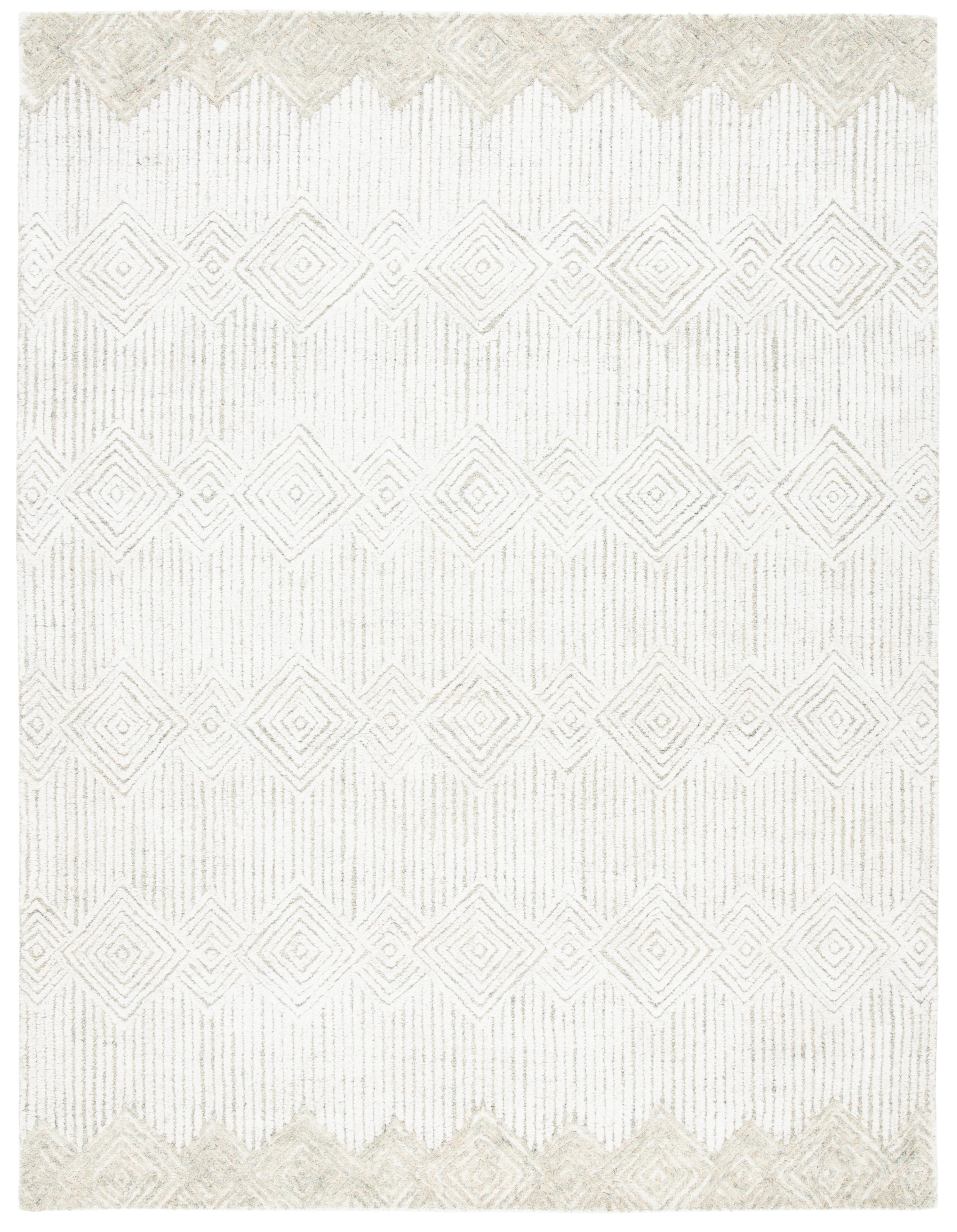 Metro MET401 Hand Tufted Area Rug - Beige/Ivory - 8'x10' - Safavieh.