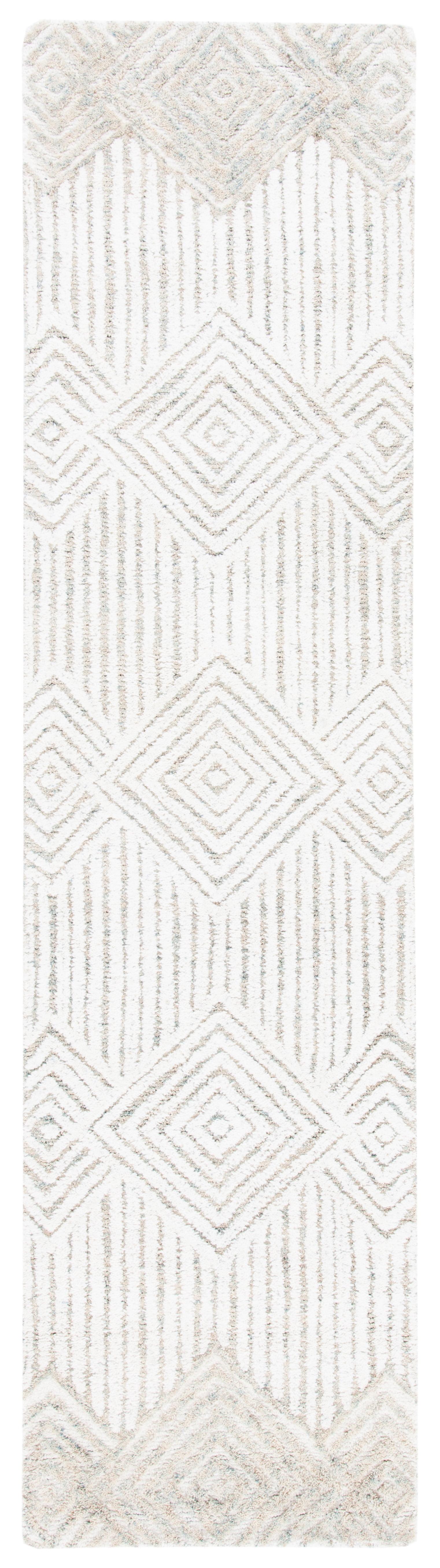 Metro MET401 Hand Tufted Runner Rug - Beige/Ivory - 2'3"x9' - Safavieh.