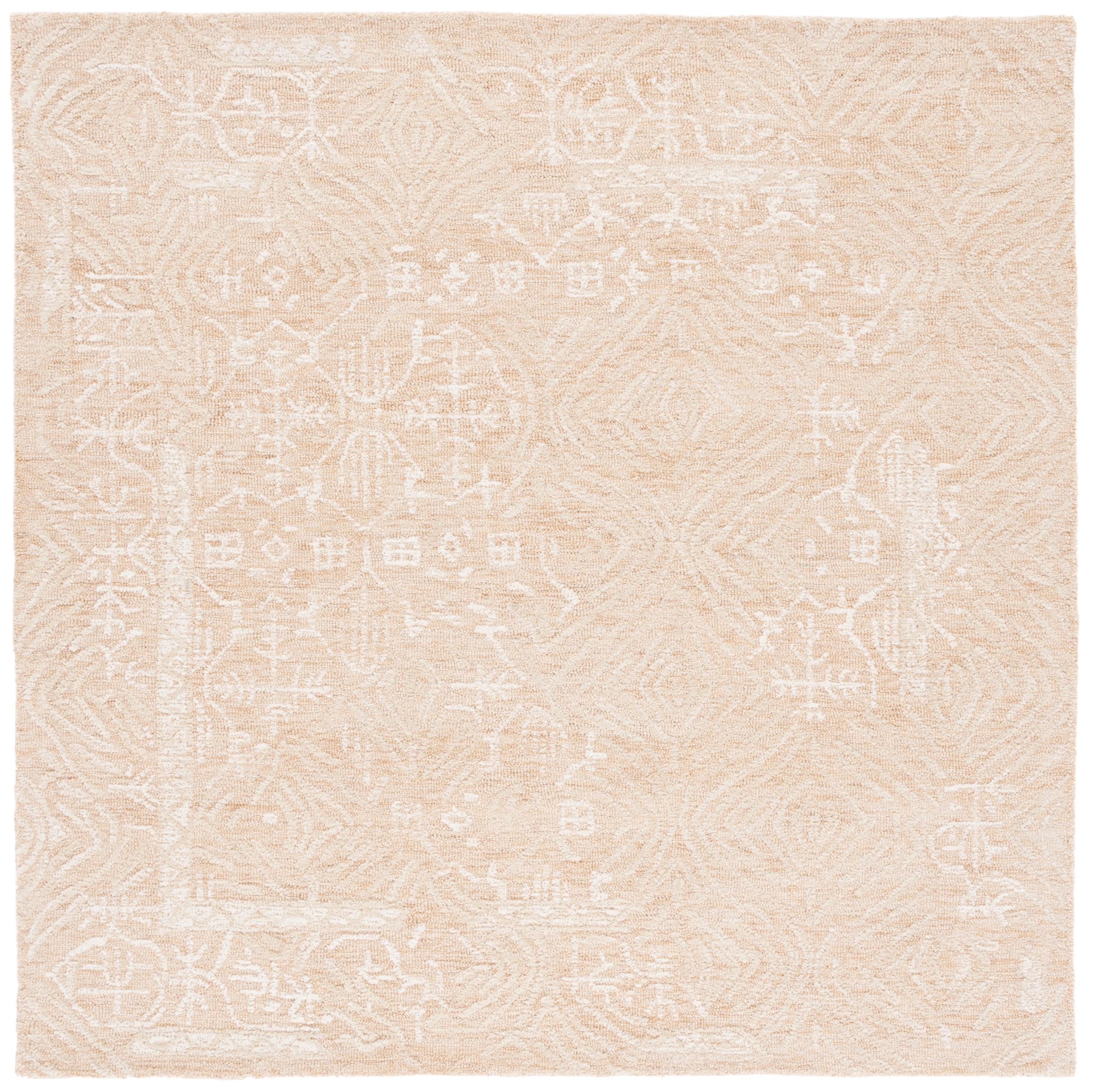 Metro MET905 Hand Tufted Area Rug - Gold/Ivory - 6'x6' - Safavieh.